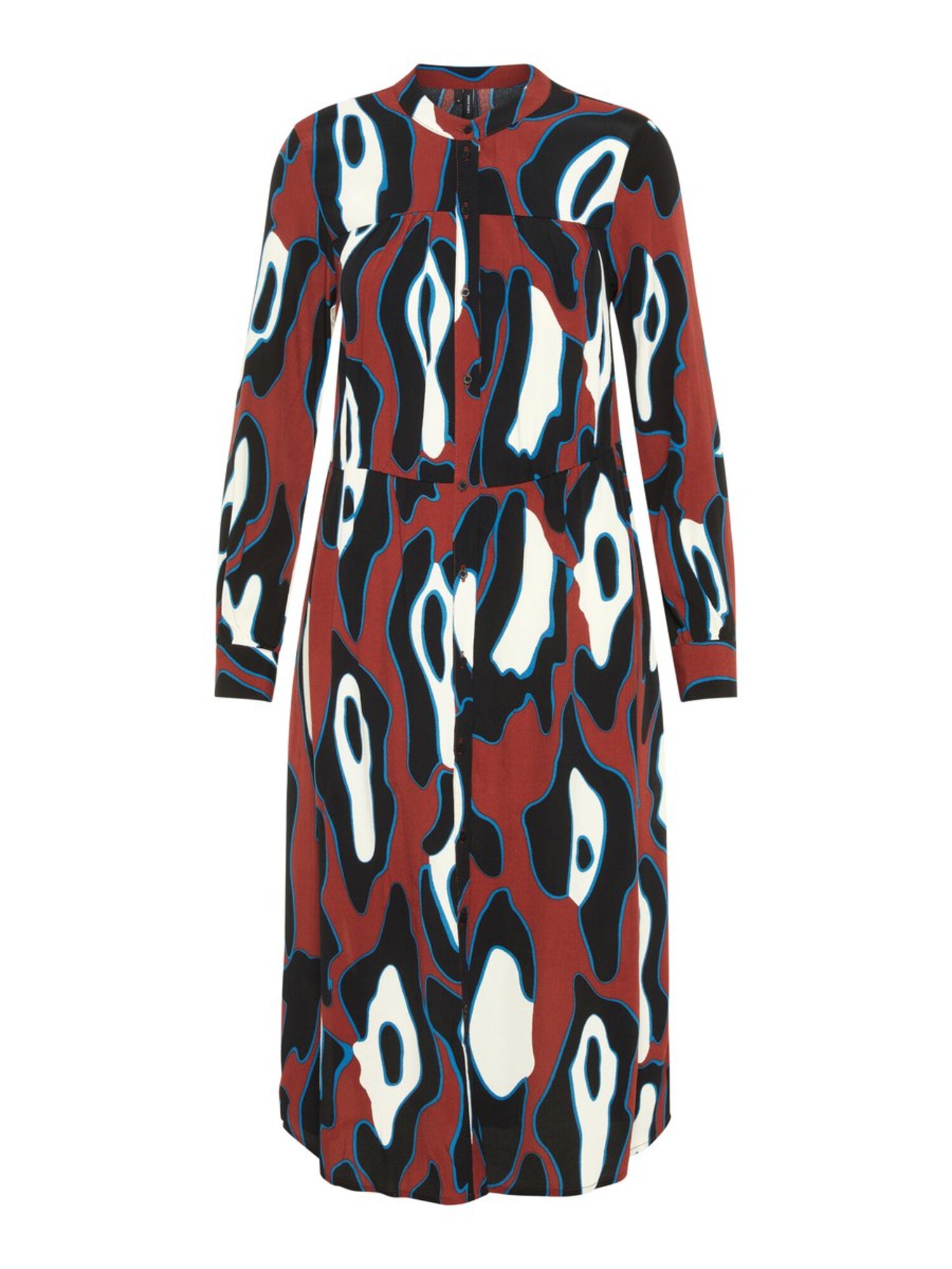 Vero Moda Dames Blousejurk Hemelsblauw Kersrood Zwart Wit vero moda kopen in de aanbieding