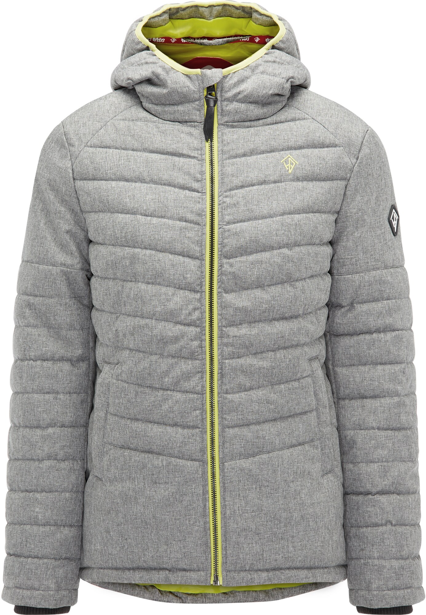 Homebase Heren Winterjas Grijs Gemeleerd homebase kopen in de aanbieding