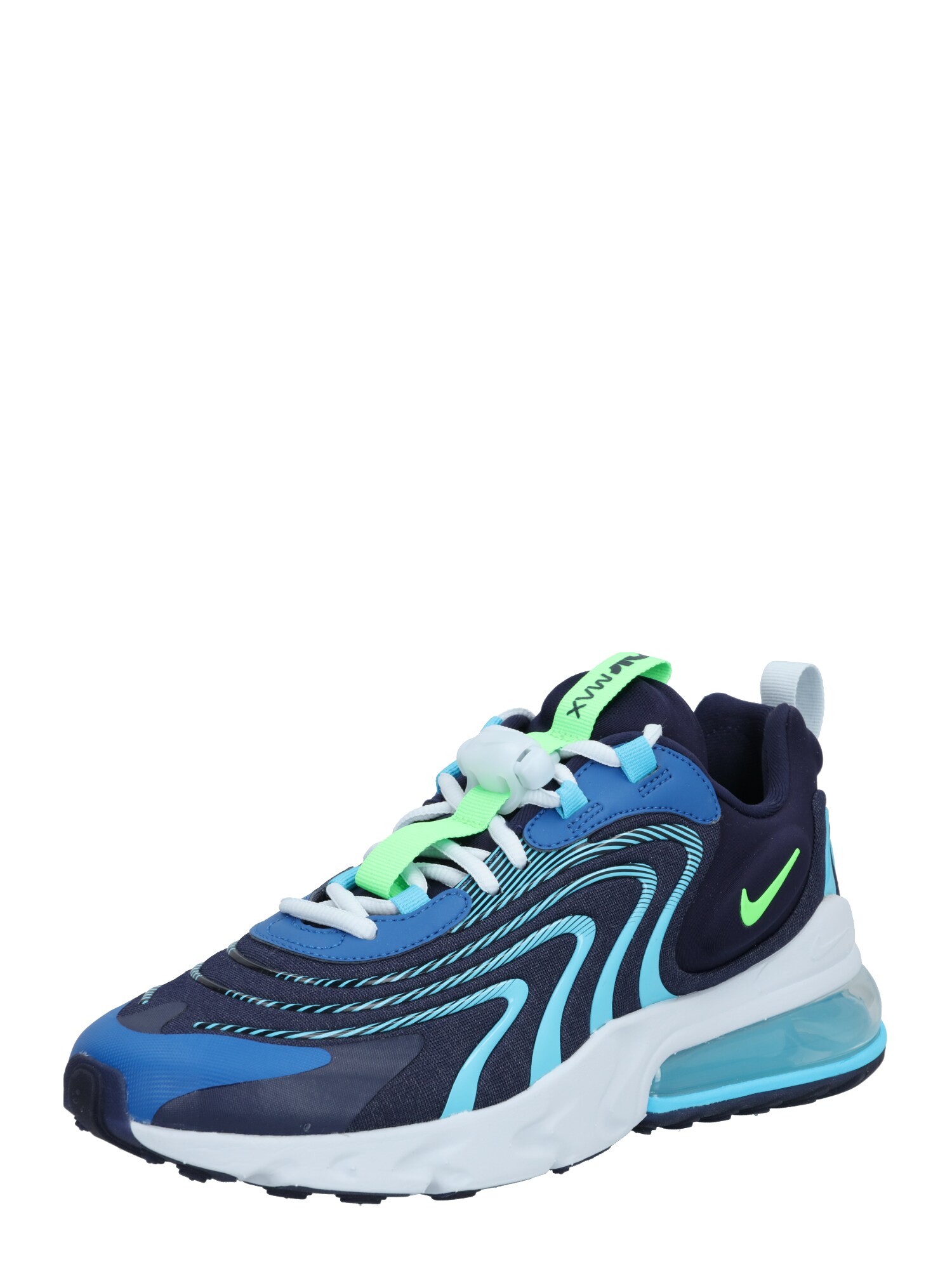 Nike Sportswear Sportbačiai be auliuko 'Air Max 270 React'  juoda / balta / mėlyna