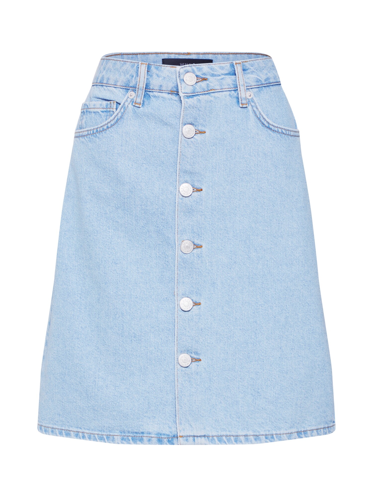 Why7 Dames Rok Dani Blauw Denim why7 kopen in de aanbieding