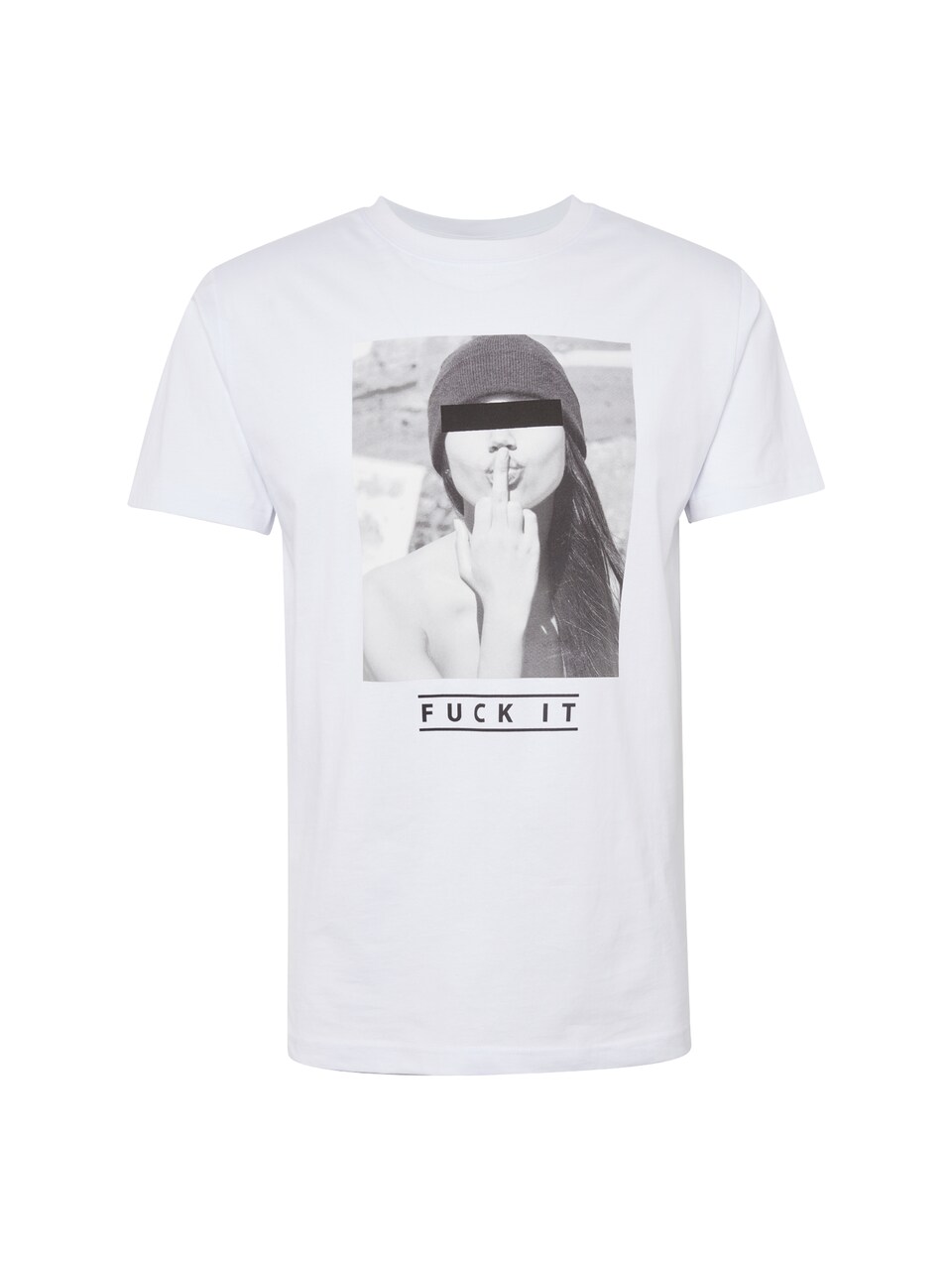 T-shirt 'F#?KIT' ljusgrå / mörkgrå