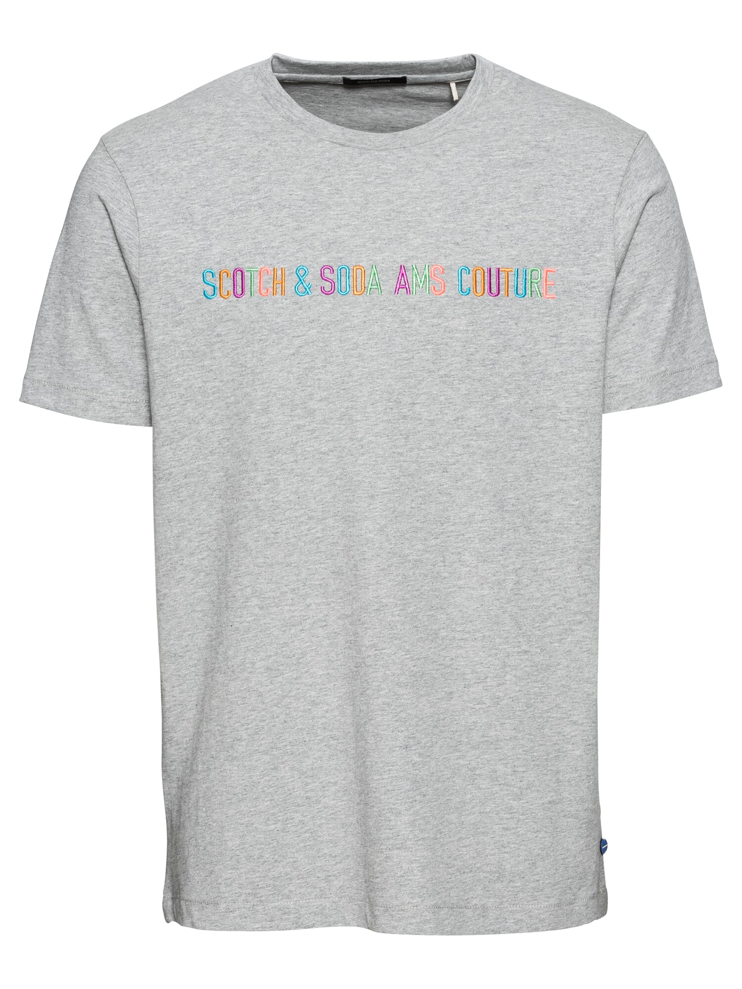 Scotch Soda Heren Shirt Grijs Gemengde Kleuren scotch soda kopen in de aanbieding