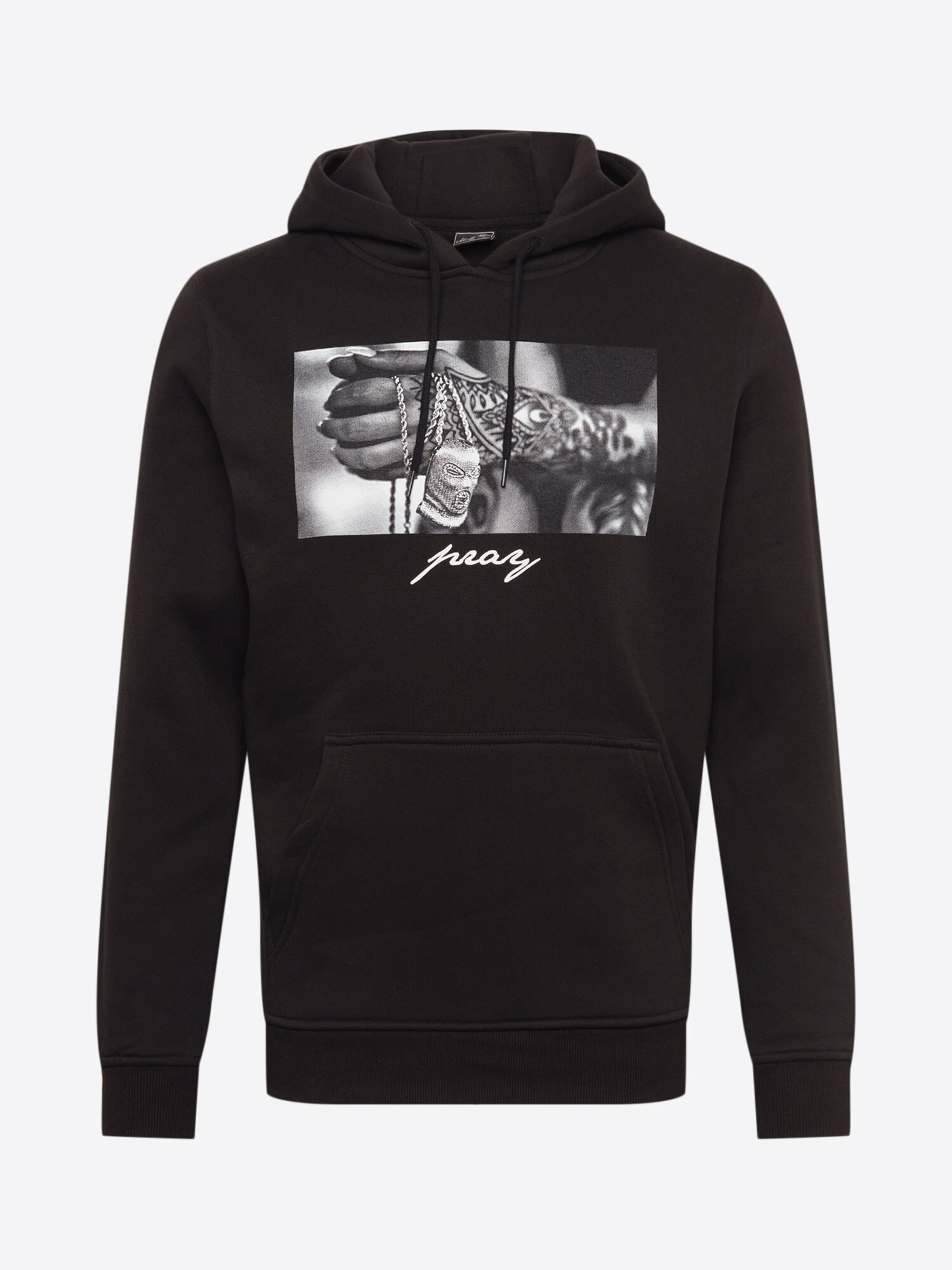 Mister Tee Heren Sweatshirt Pray 20 Zwart mister tee kopen in de aanbieding