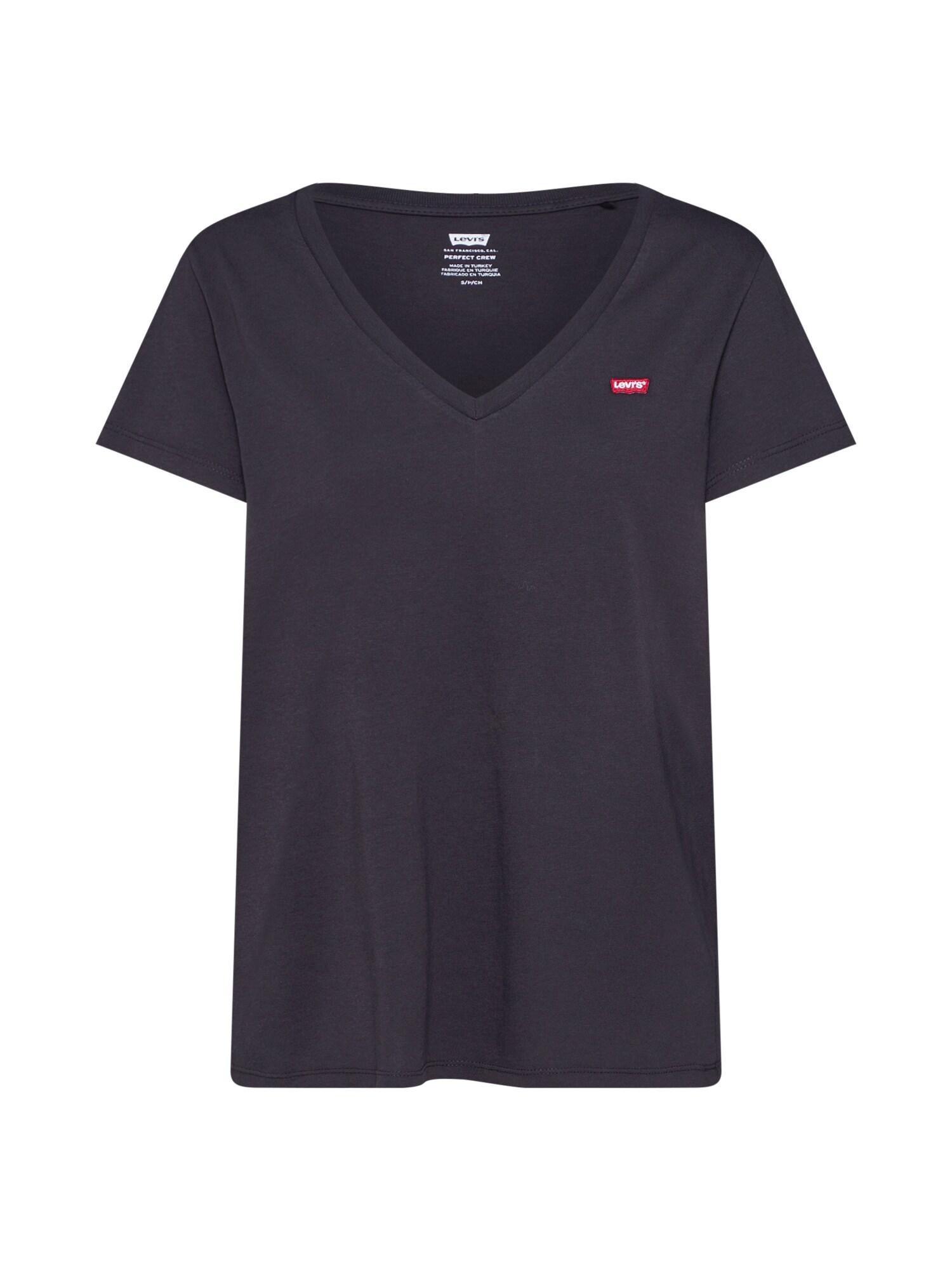 LEVI'S Majica 'PERFECT VNECK BLACKS'  ognjeno rdeča / črna / bela