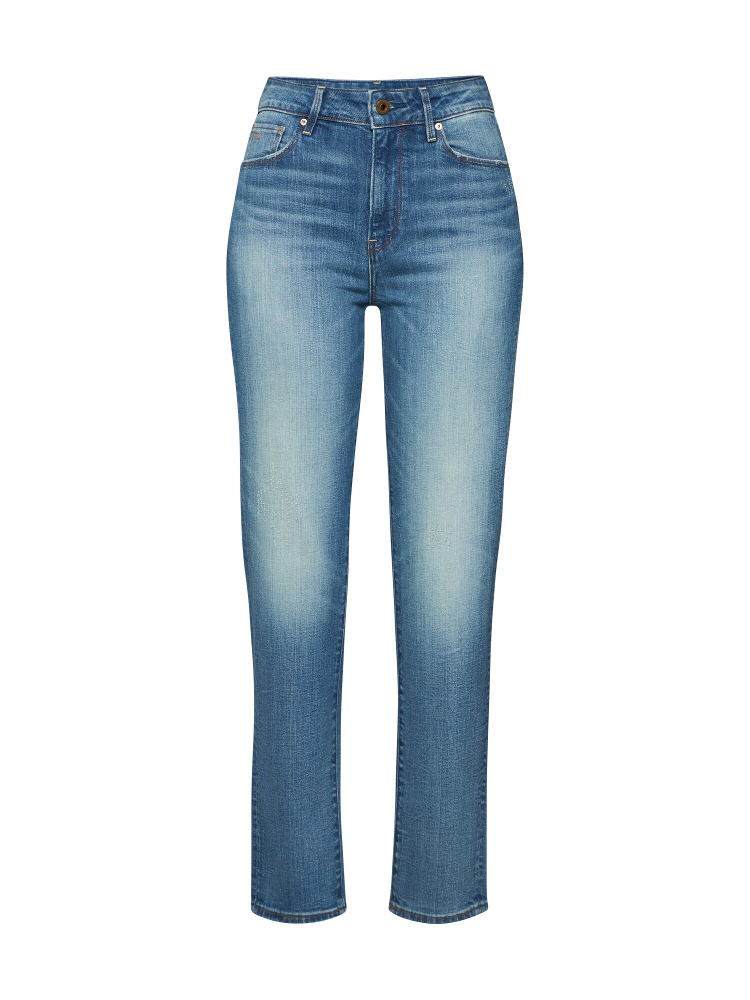 G-Star RAW Džinsai '3301 High Straight 90's Ankle Wmn'  tamsiai (džinso) mėlyna