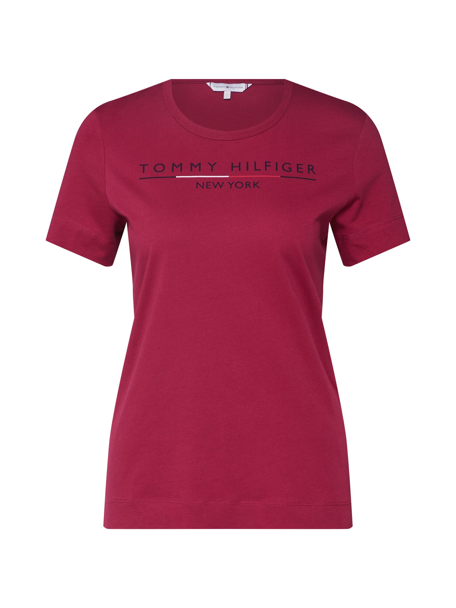 Tommy Hilfiger Dames Shirt Christa C Nk Tee Ss Rood tommy hilfiger kopen in de aanbieding