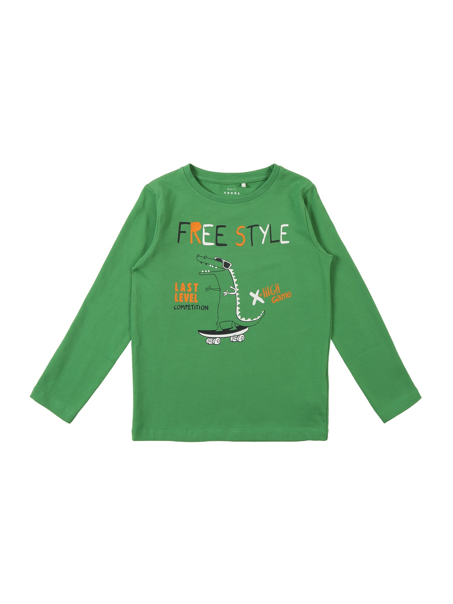 Name It Jongens Shirt Vuxi Groen Zwart name it kopen in de aanbieding