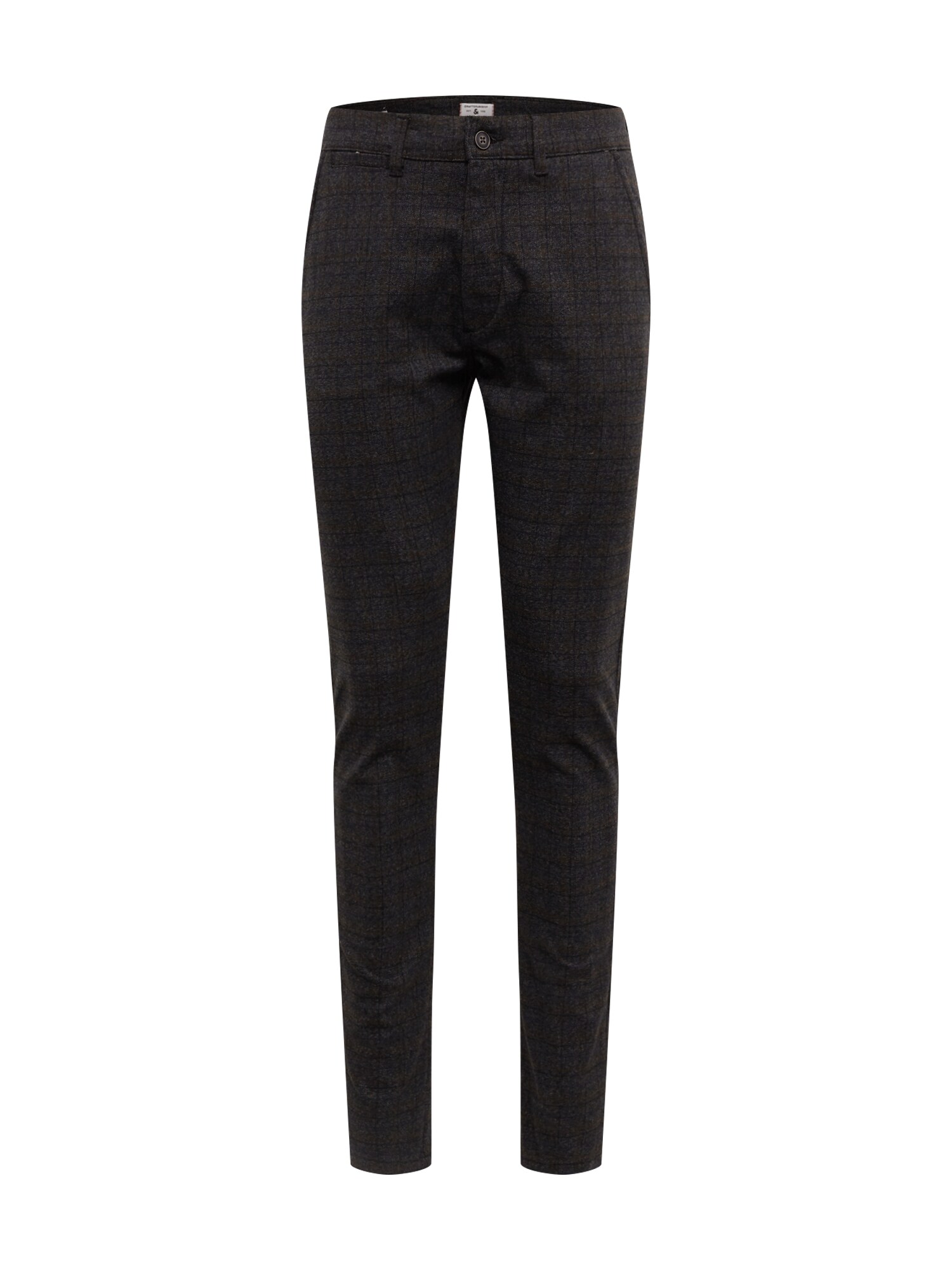 JACK & JONES Chino stiliaus kelnės 'MARCO CHARLES CHECK AKM783'  juoda