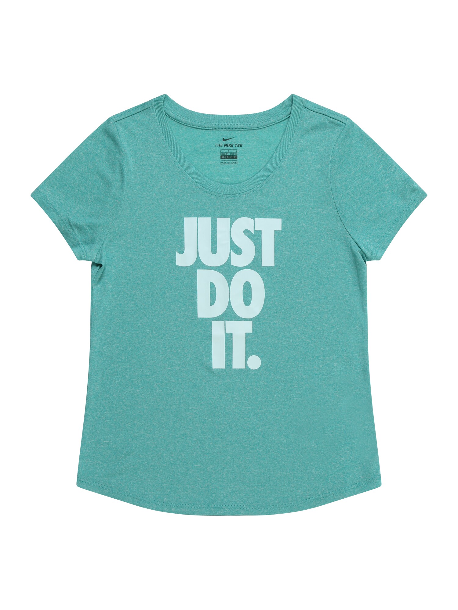 Nike Sportswear Meisjes Shirt Turquoise Wit nike kopen in de aanbieding