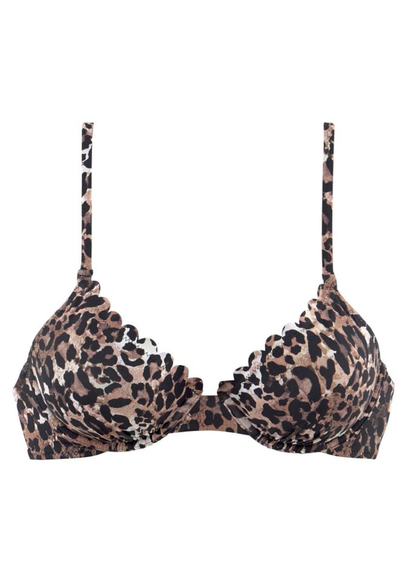 LASCANA Sutien costum de baie Lexa  maro / negru