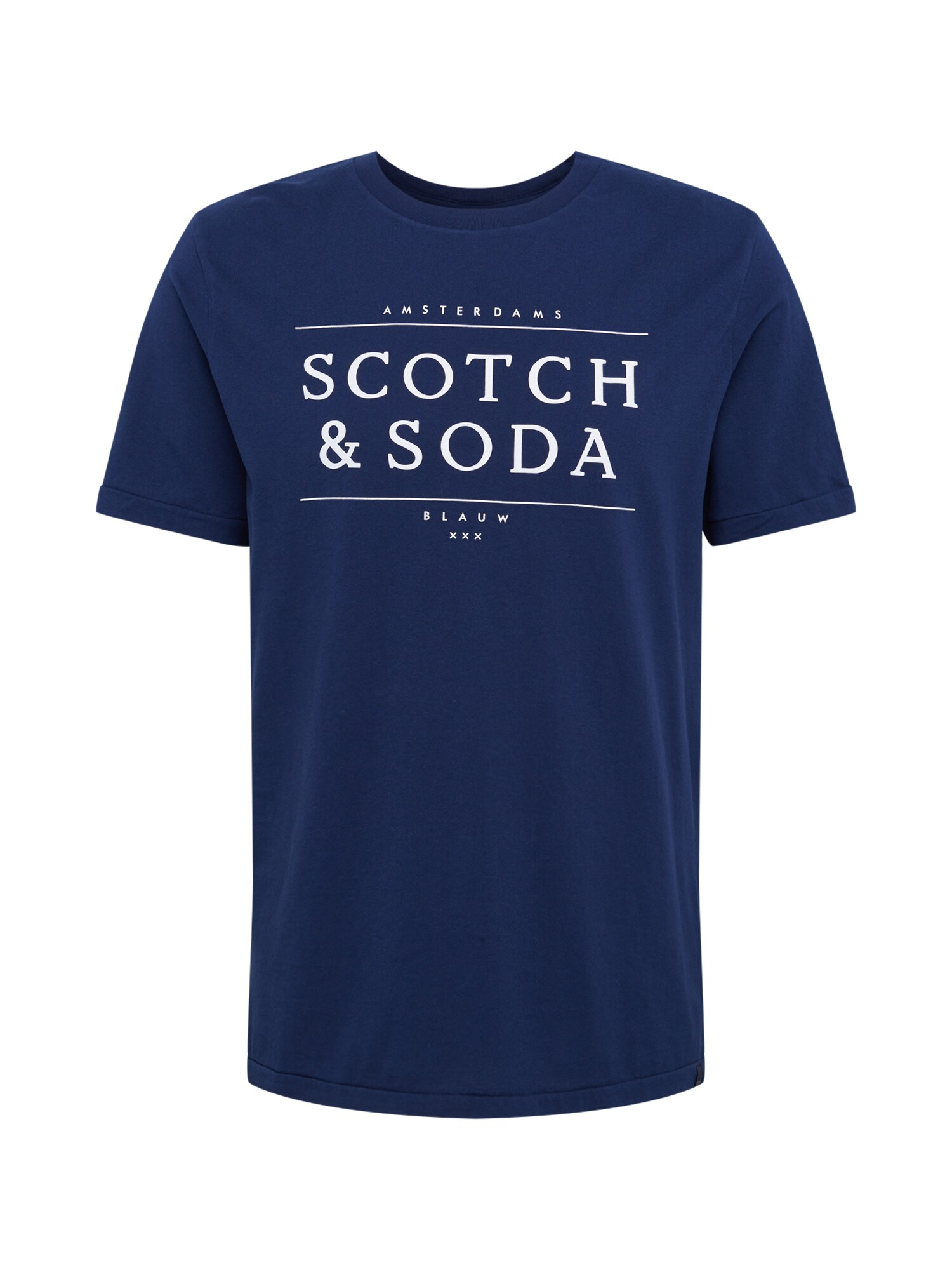 SCOTCH & SODA Marškinėliai  tamsiai mėlyna / balta