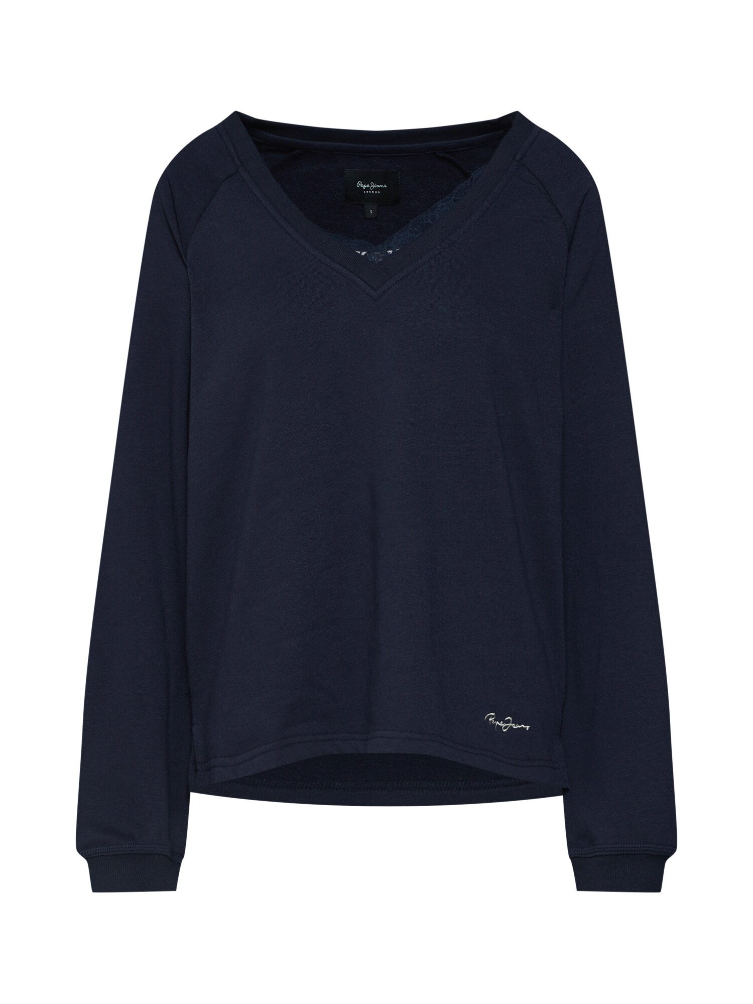 Pepe Jeans Dames Sweatshirt Alberta Donkerblauw pepe jeans kopen in de aanbieding