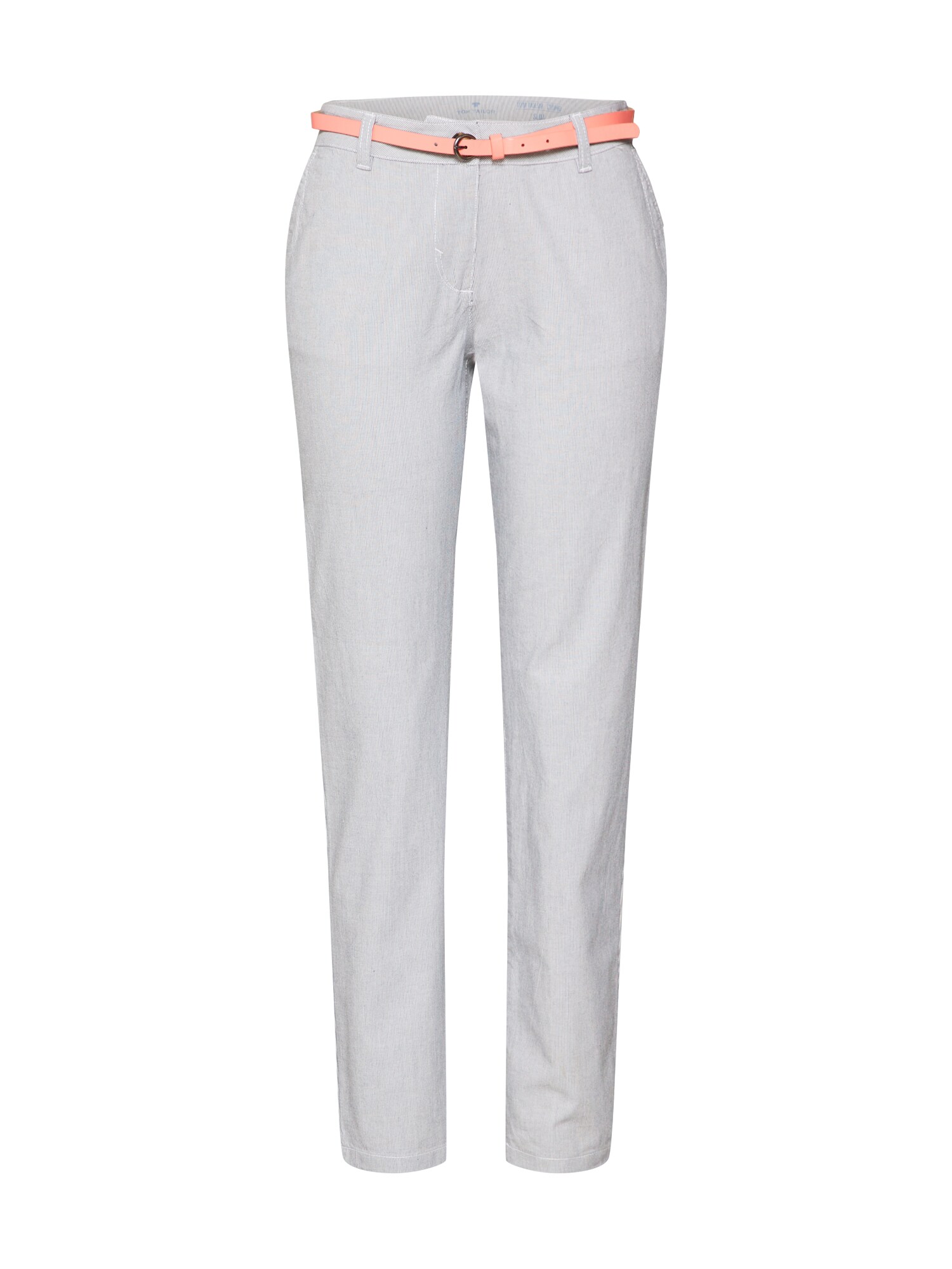 TOM TAILOR Chino stiliaus kelnės  balta / mėlyna