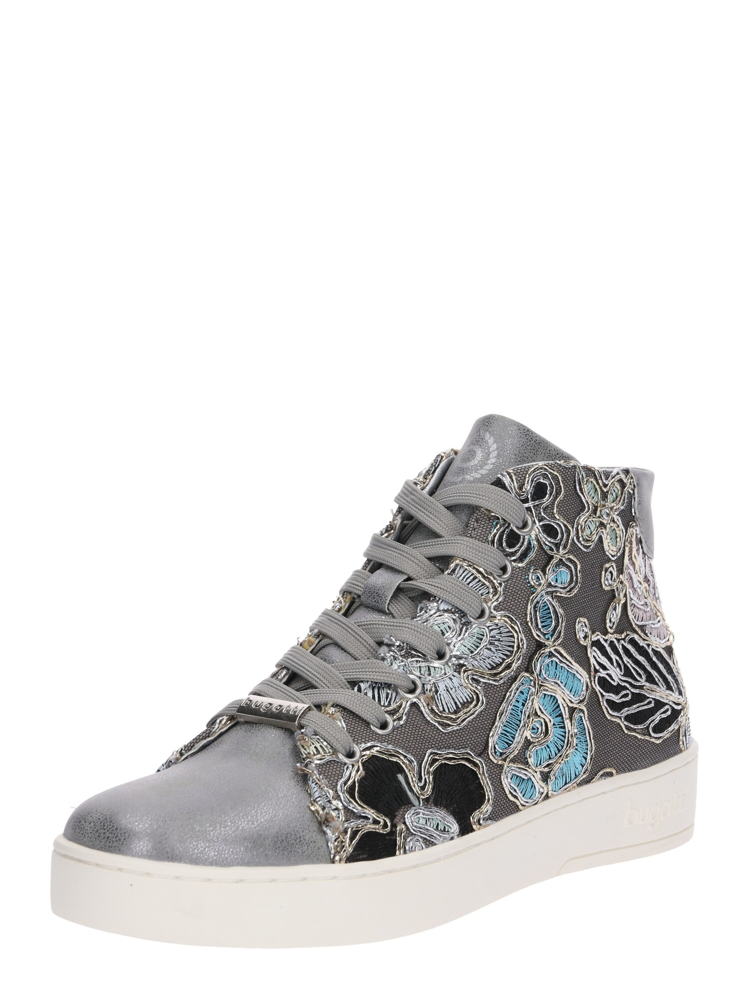 Bugatti Dames Sneakers Laag Fergie Lichtblauw Taupe Antraciet Zilvergrijs bugatti kopen in de aanbieding