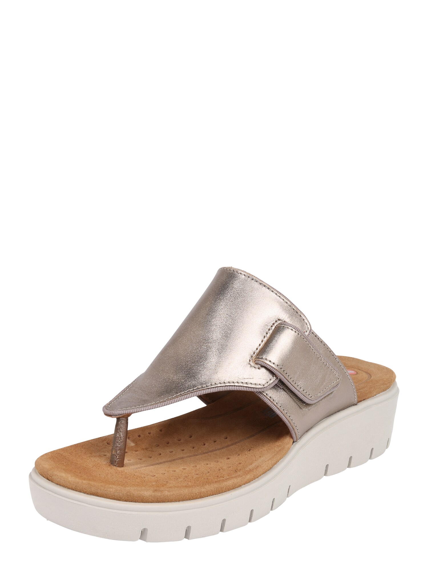 Clarks Dames Teenslipper Un Karely Sea Zilver clarks kopen in de aanbieding