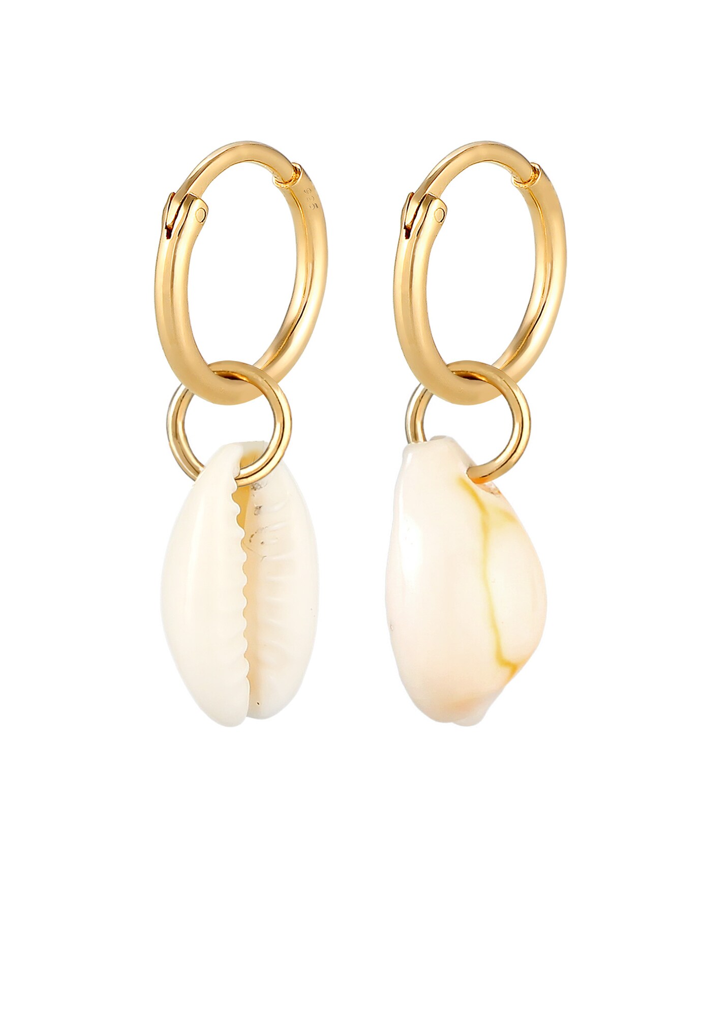 ELLI Cercei  auriu / alb natural