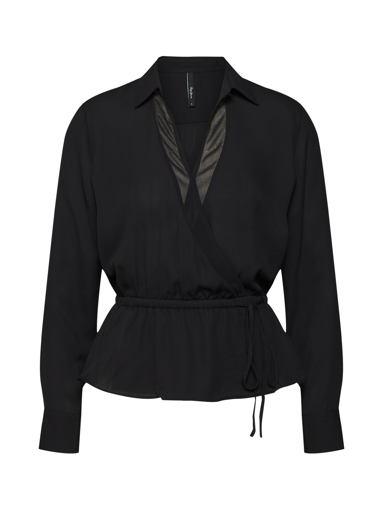 Pepe Jeans Dames Blouse Pebble Zwart pepe jeans kopen in de aanbieding