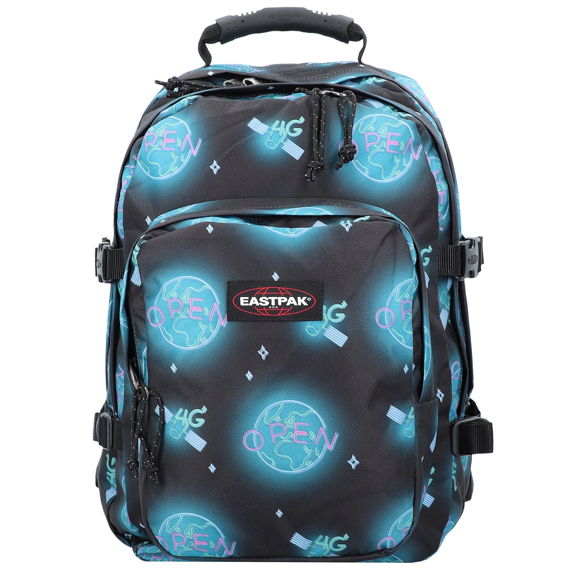 Eastpak Dames Rugzak Provider Lichtblauw Zwart eastpak kopen in de aanbieding