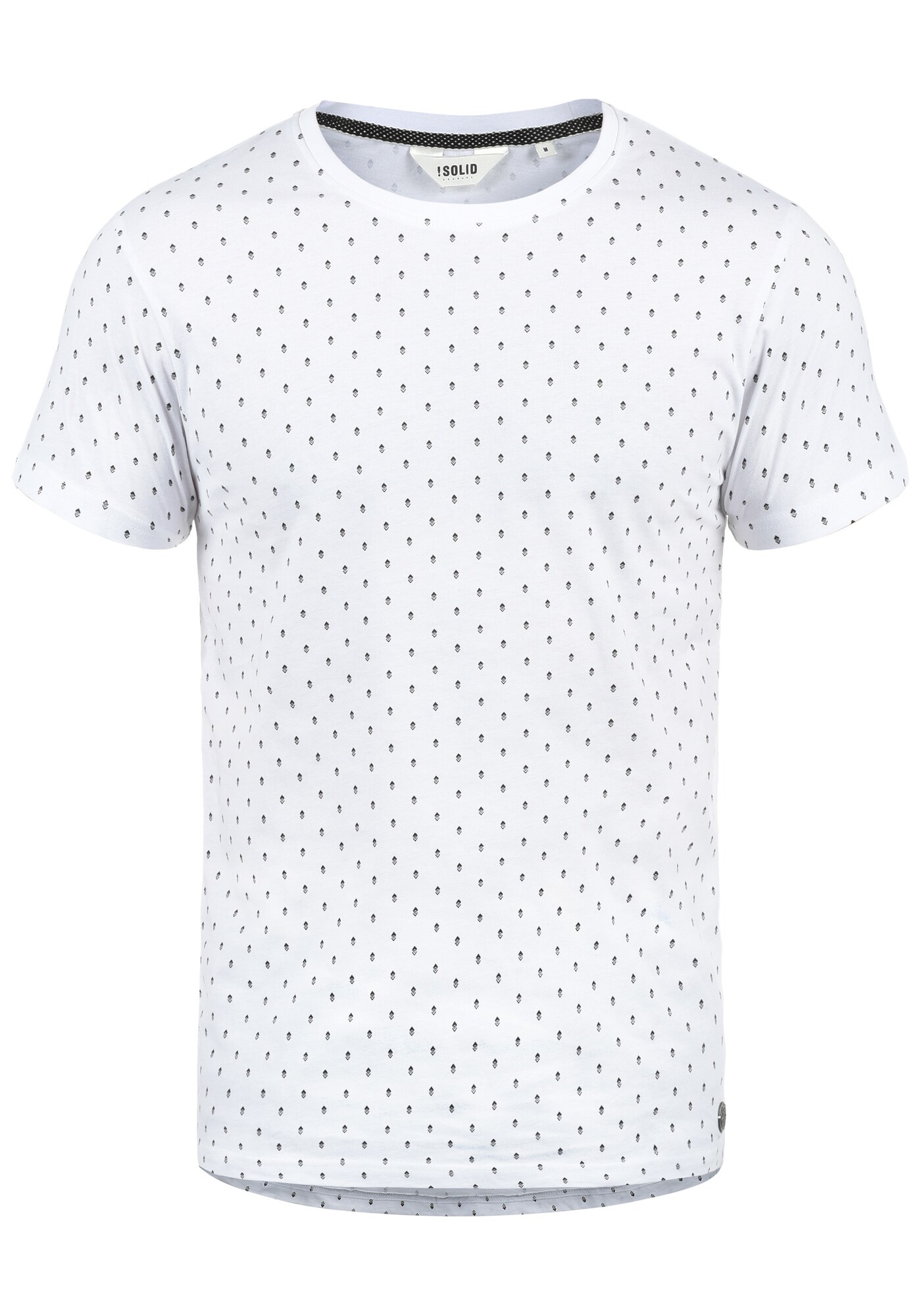 !Solid Camiseta 'Aaron'  antracita / blanco