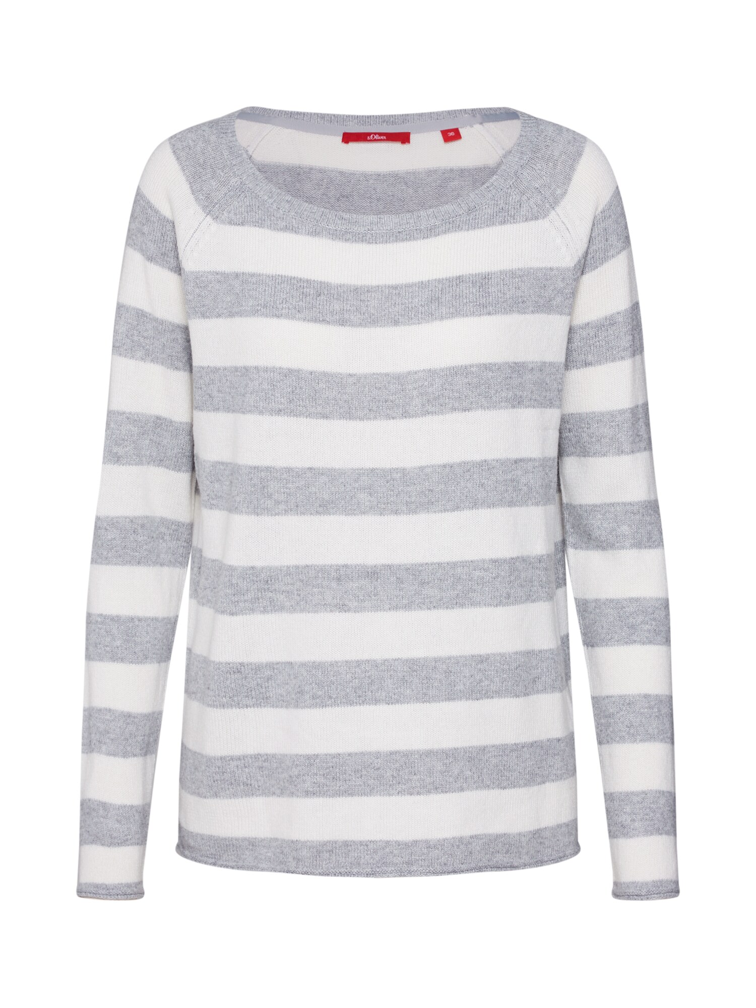 Soliver Red Label Dames Trui Grijs Wit soliver red label kopen in de aanbieding