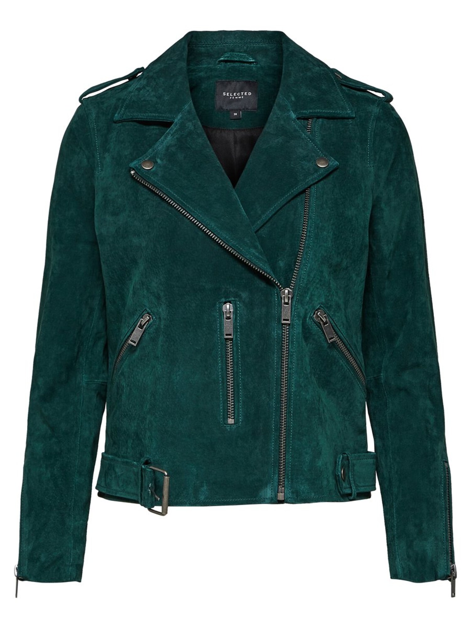 Selected Femme Dames Tussenjas Smaragd selected femme kopen in de aanbieding