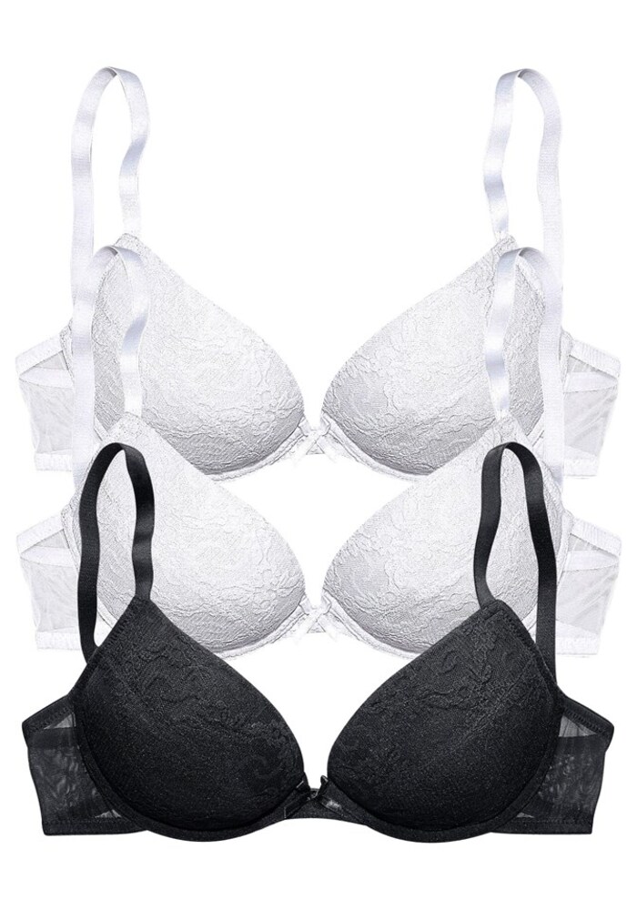 PETITE FLEUR Melltartó Női fekete, fehér , Méret 85