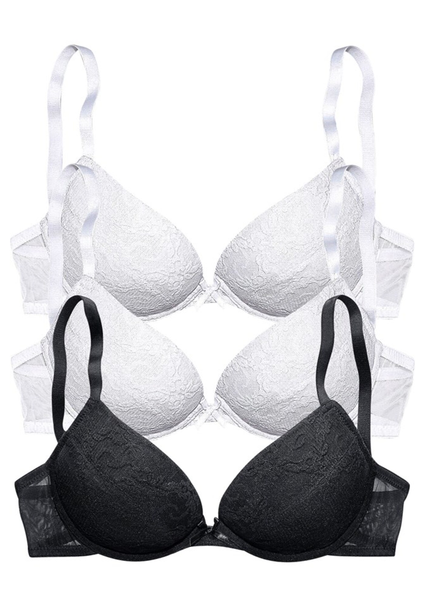 PETITE FLEUR Sutien  negru / alb
