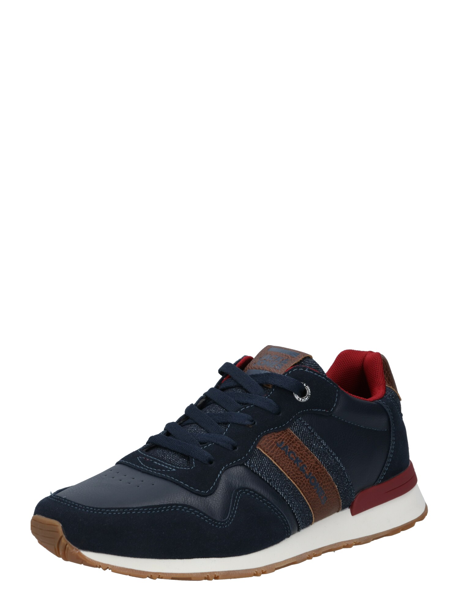 JACK & JONES Sportbačiai be auliuko  tamsiai raudona / tamsiai mėlyna / ruda
