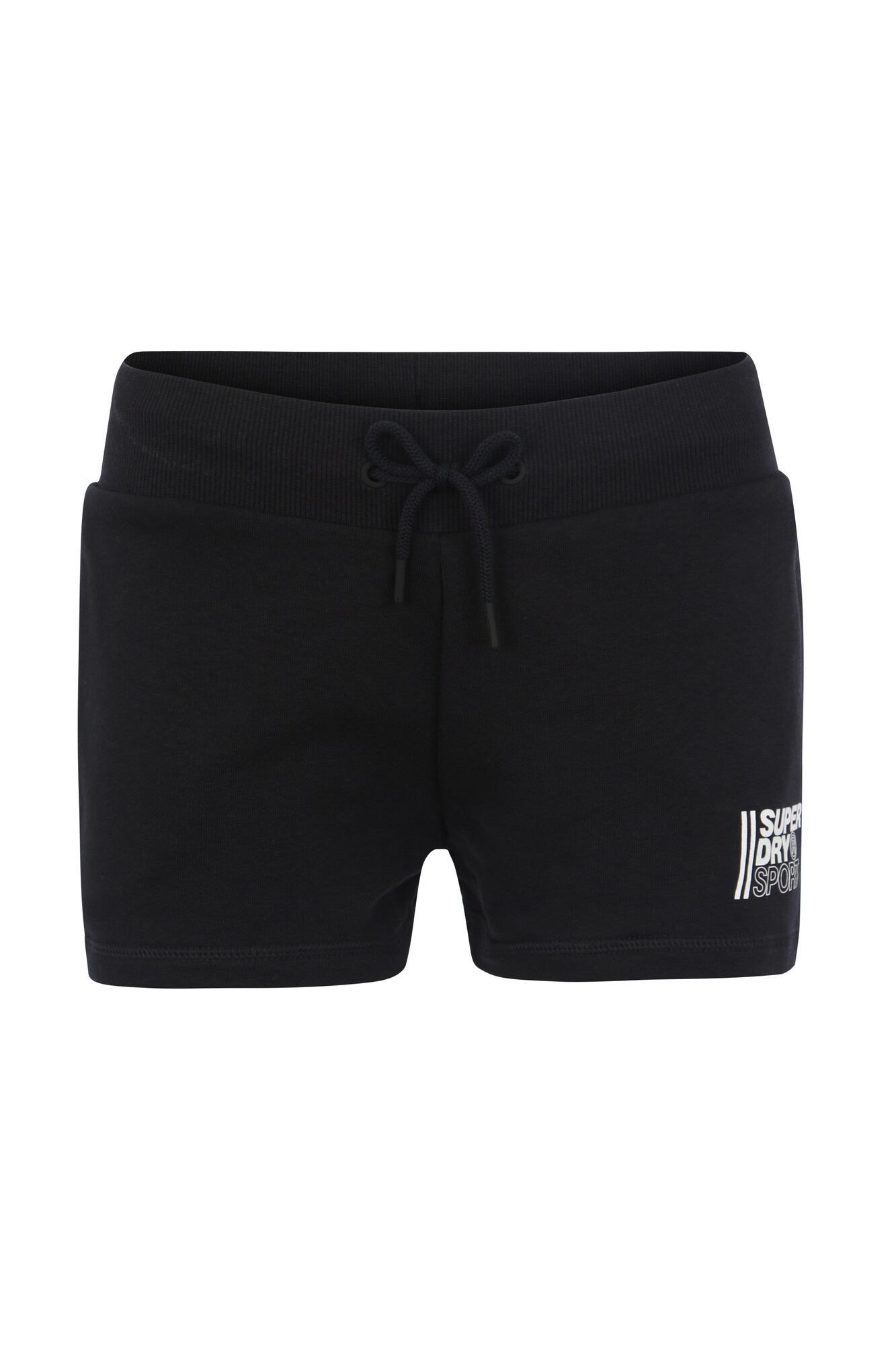 Superdry Dames Sportbroek Core Sport Shorts Zwart superdry kopen in de aanbieding