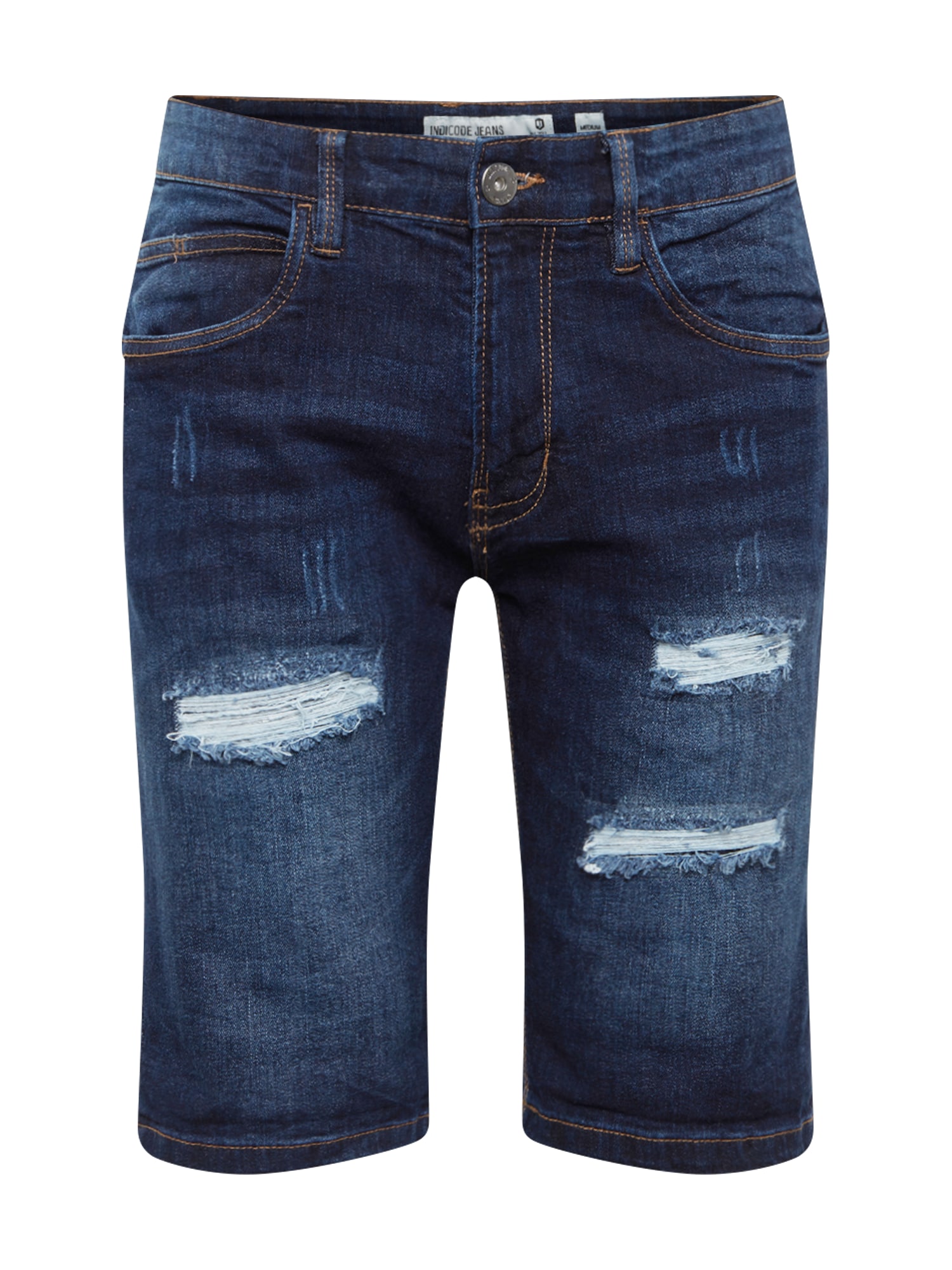 INDICODE JEANS Džínsy 'Kaden Holes'  modrá denim