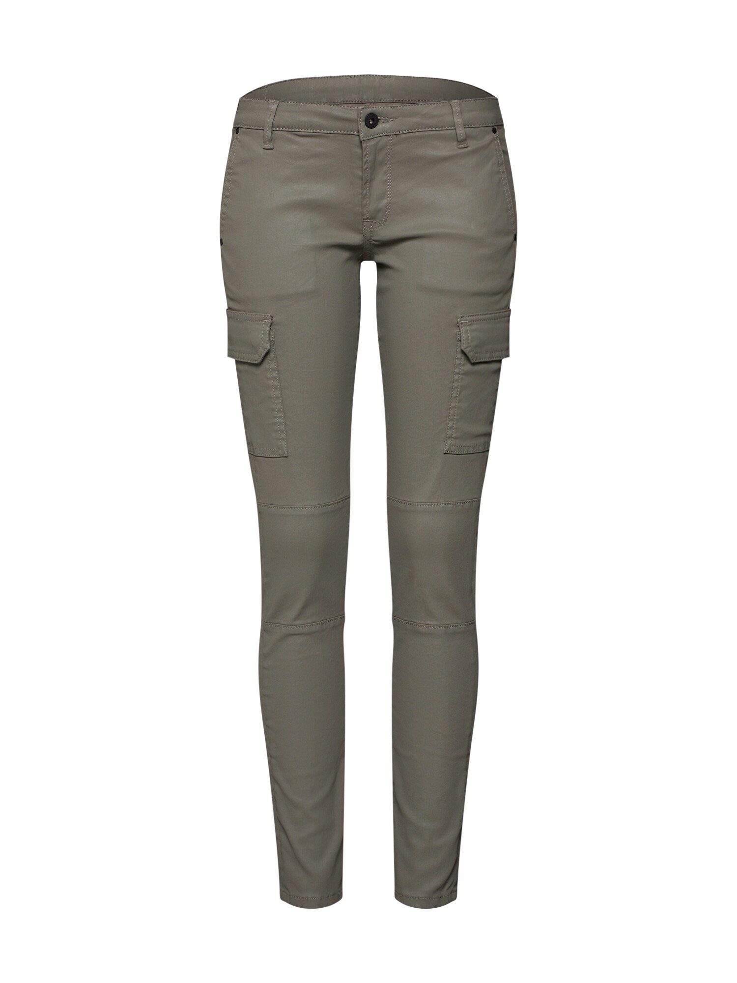 Pepe Jeans Dames Cargobroek Suvivor Kaki pepe jeans kopen in de aanbieding