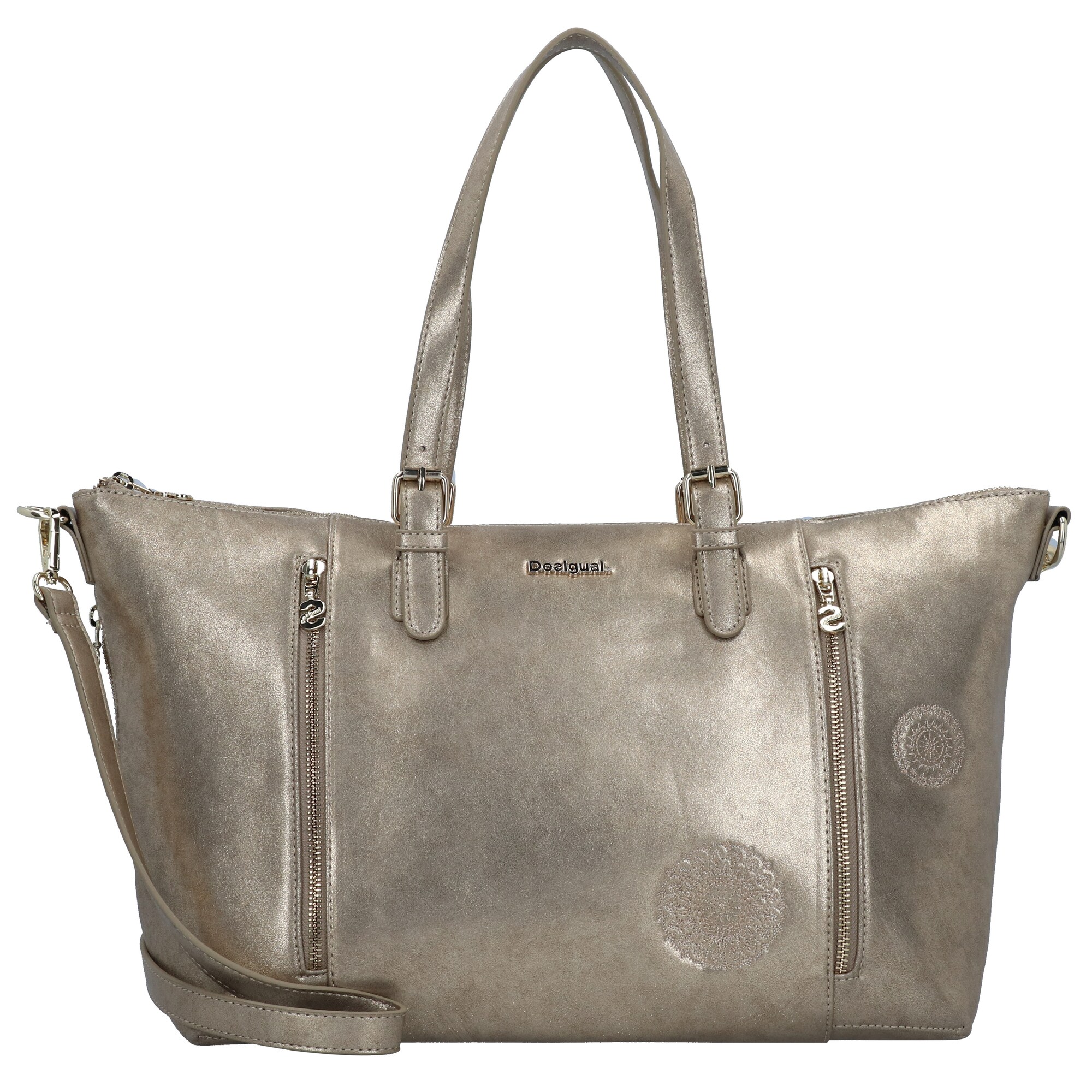 Desigual Dames Shopper Bols Brilli Verona Goud desigual kopen in de aanbieding