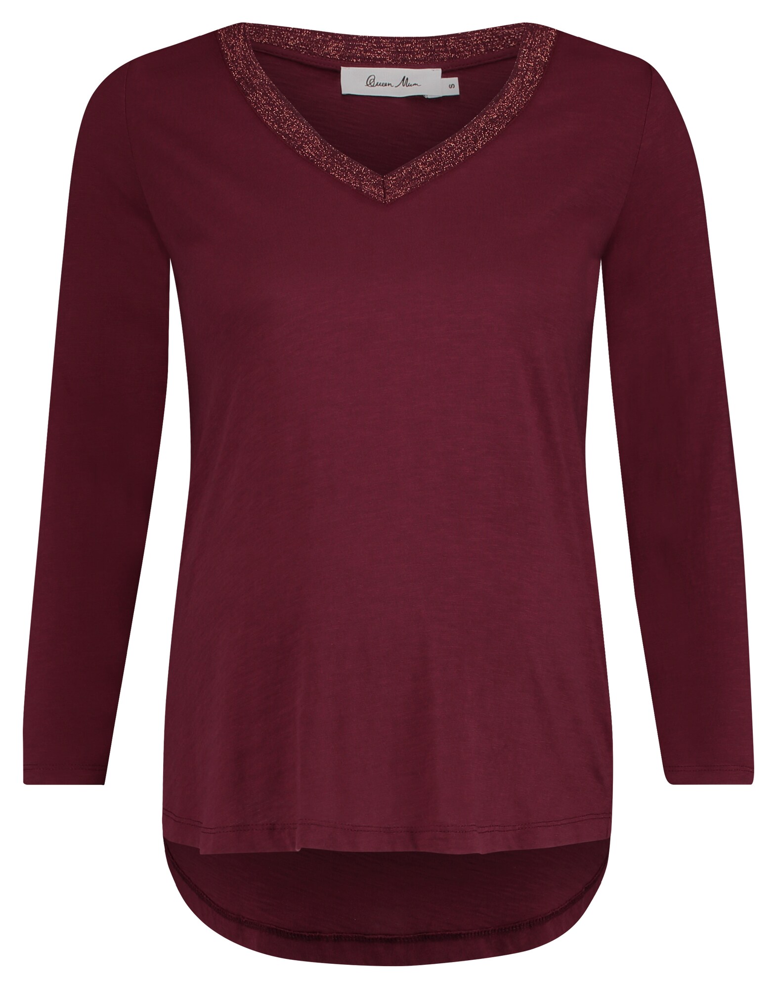 Queen Mum Dames Shirt Rood queen mum kopen in de aanbieding