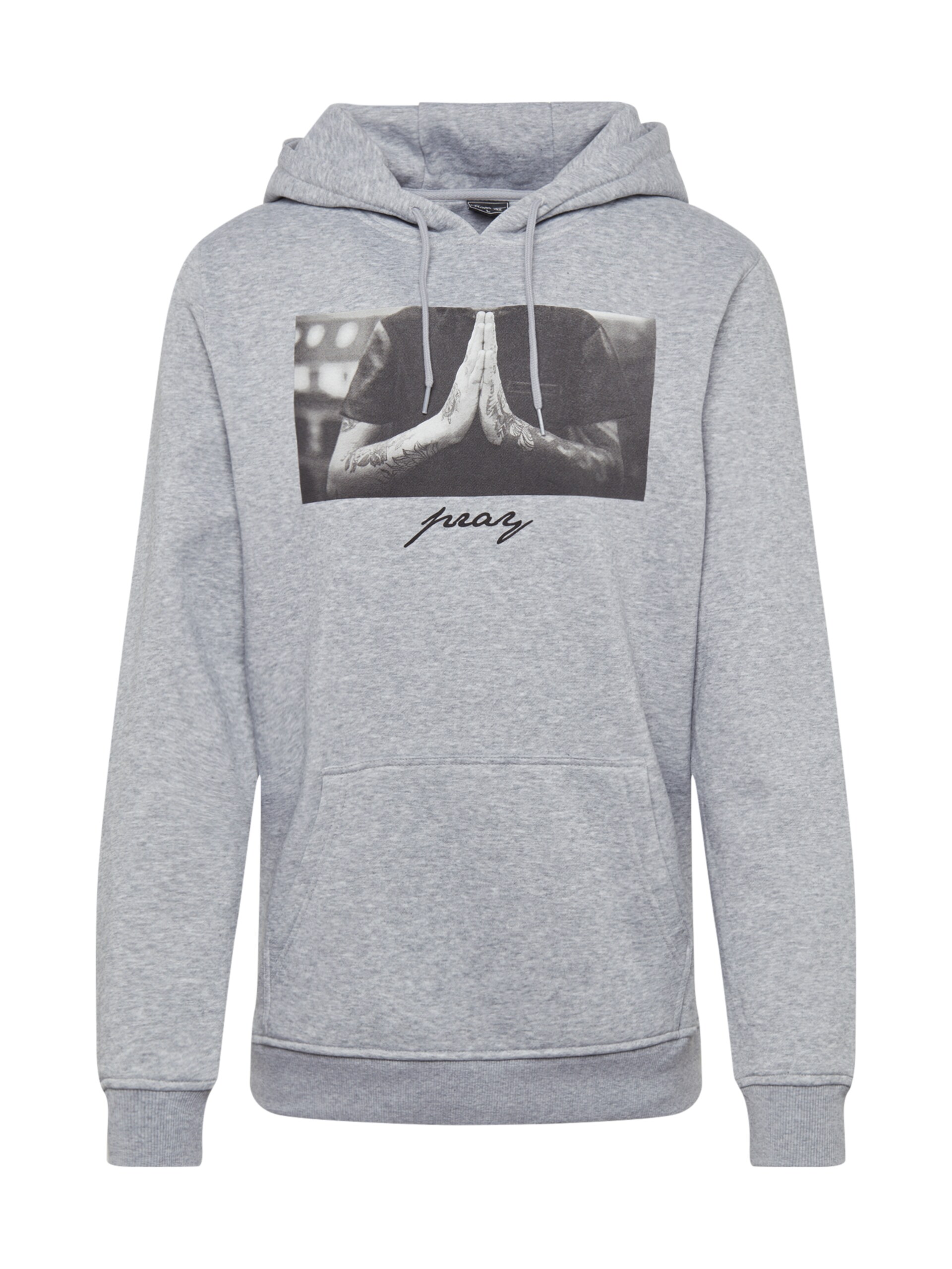 Mister Tee Sweatshirt 'Pray' antracit / mörkgrå herr