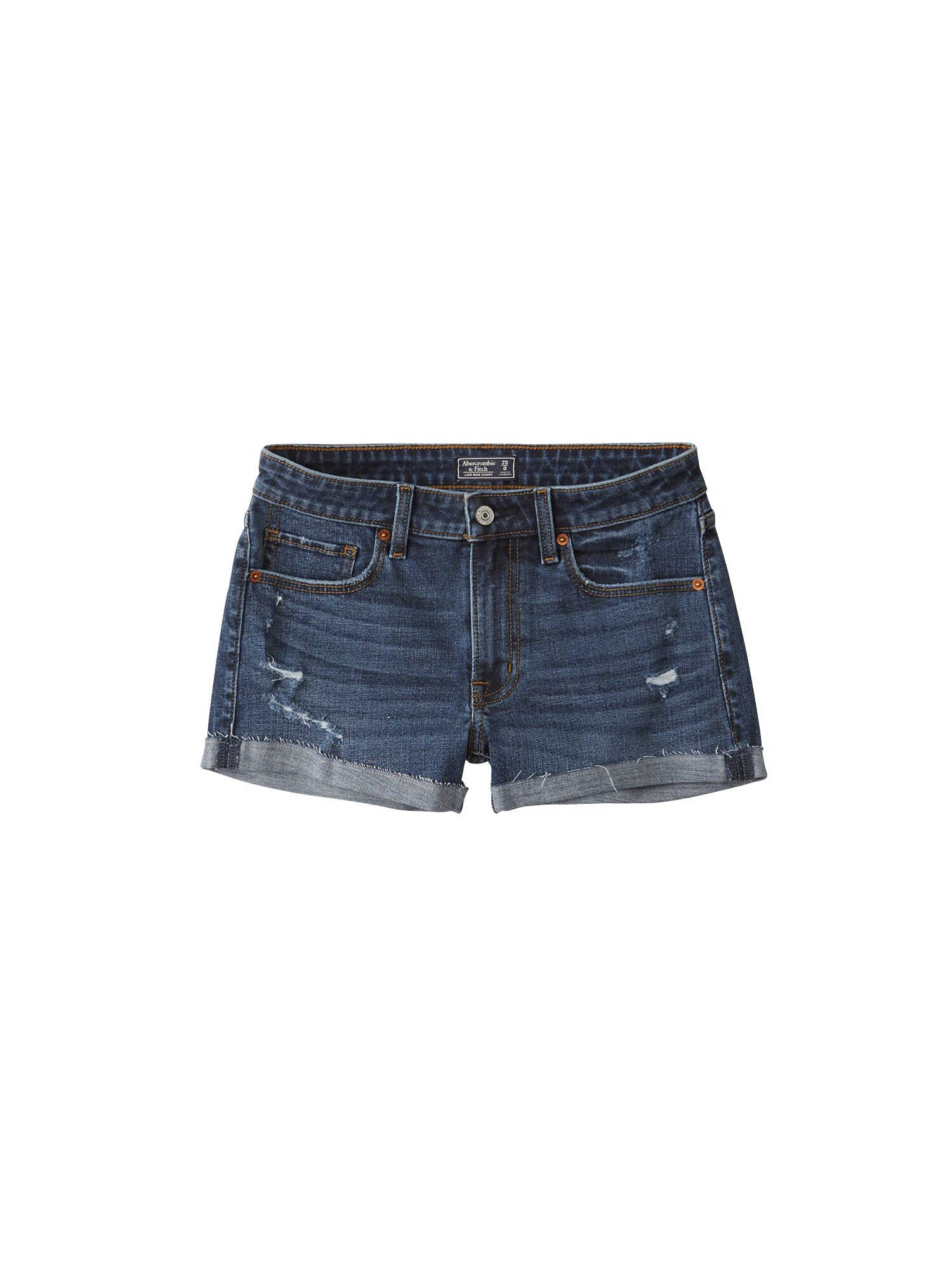 Abercrombie Fitch Dames Jeans Sb19 Dark Dest Lr Stretch Blauw Denim abercrombie fitch kopen in de aanbieding