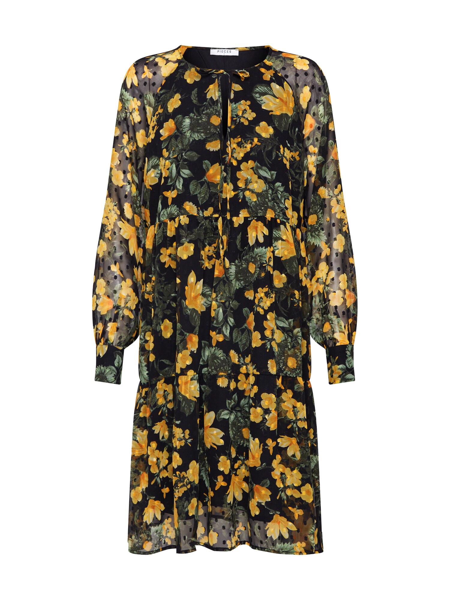 PIECES Suknelė 'PCJOAN LS DRESS'  oranžinė