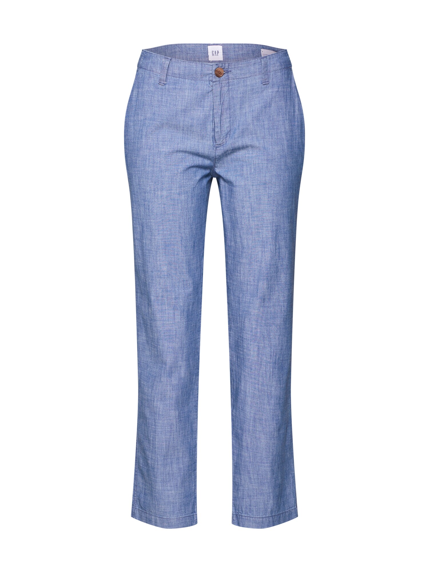 GAP Kelnės 'V-GIRLFRIEND KHAKI CHAMBRAY'  indigo spalva