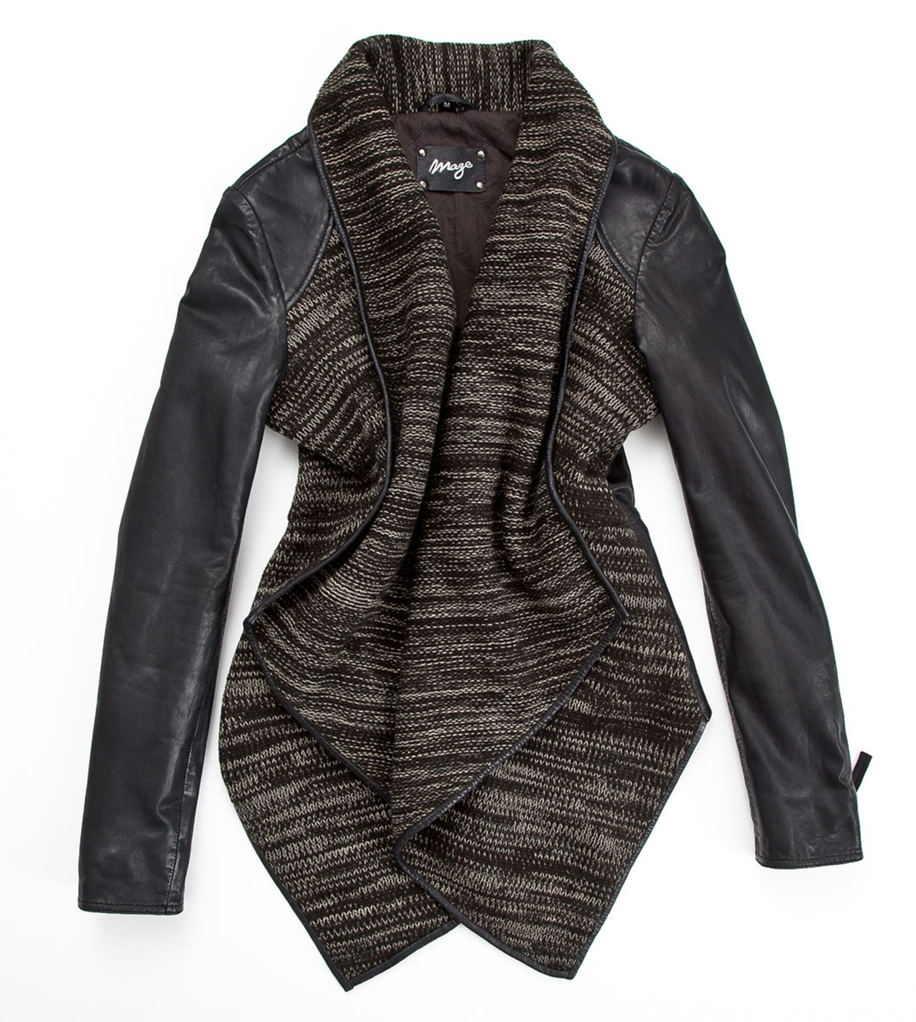 Maze Dames Tussenjas Walsall Bruin Gemeleerd Zwart maze kopen in de aanbieding