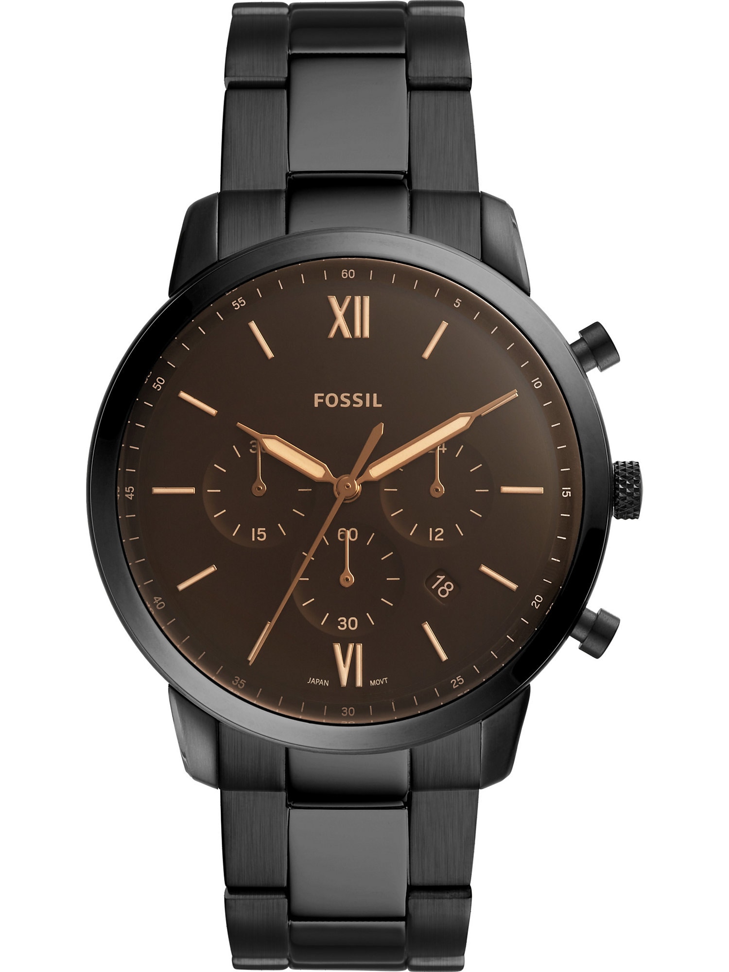 FOSSIL Ceas analogic Neutra Chrono  maro / negru