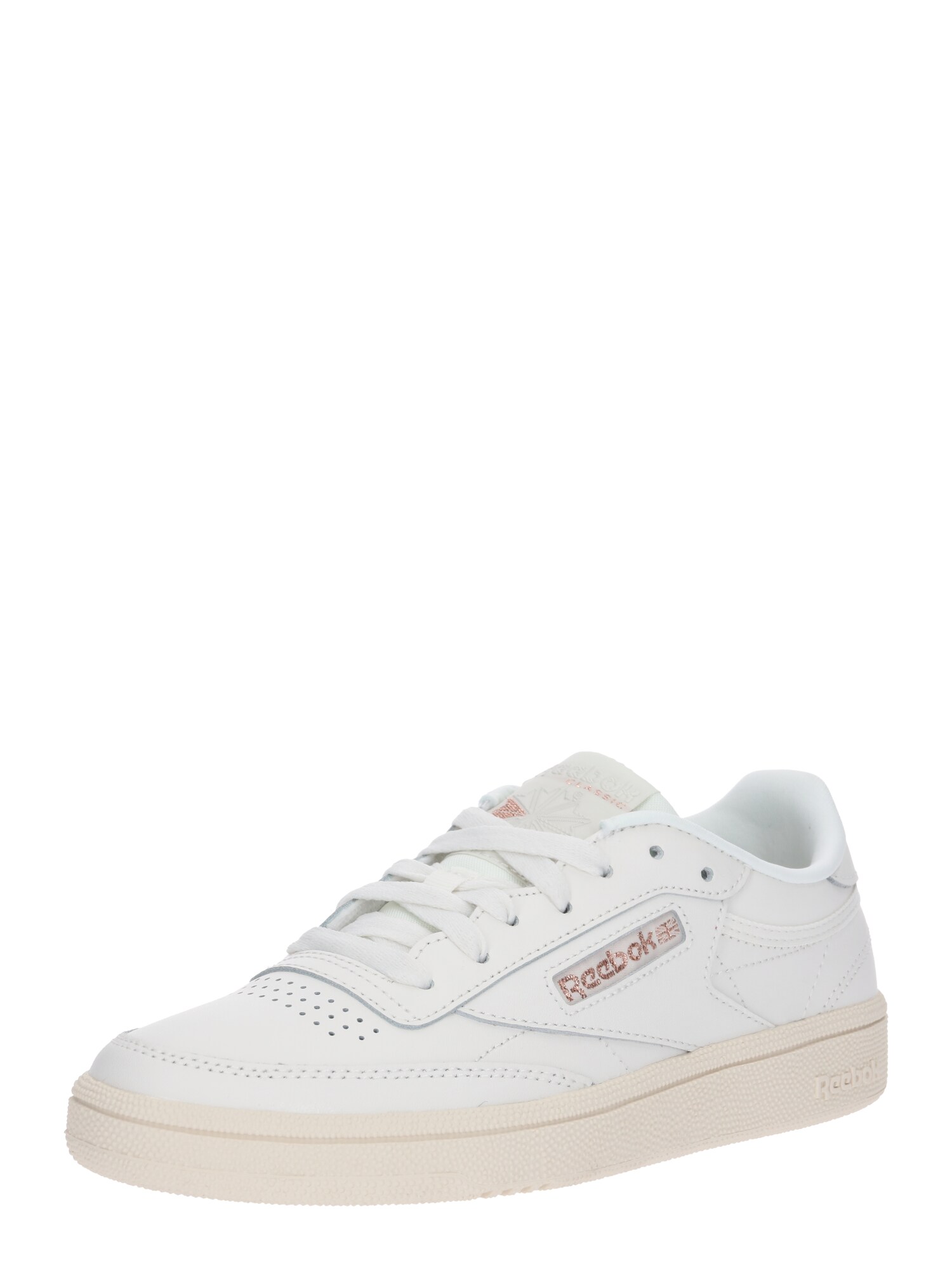 Reebok Classic Dames Sneakers Laag Club C 85 Goud Rose Wit reebok classic kopen in de aanbieding