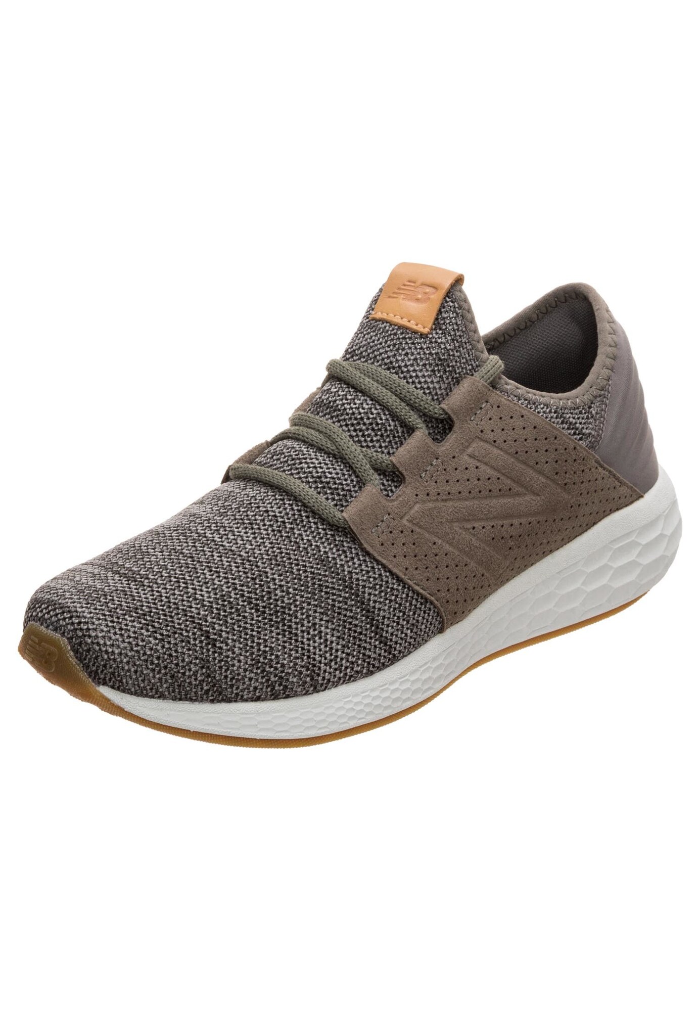 New Balance Heren Loopschoen Lichtbeige Groen new balance kopen in de aanbieding