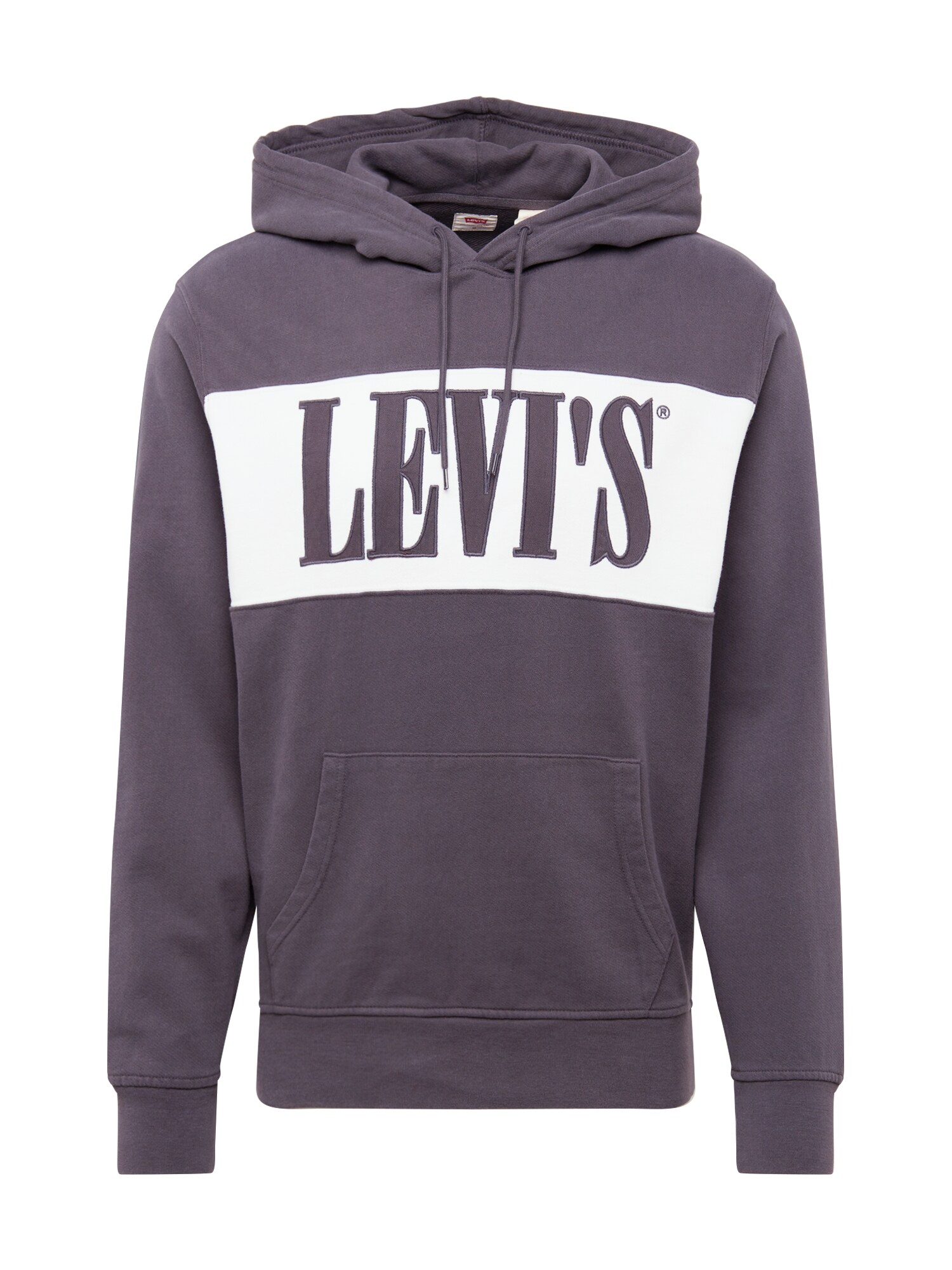LEVI'S Megztinis be užsegimo 'PIECED'  balta / tamsiai pilka