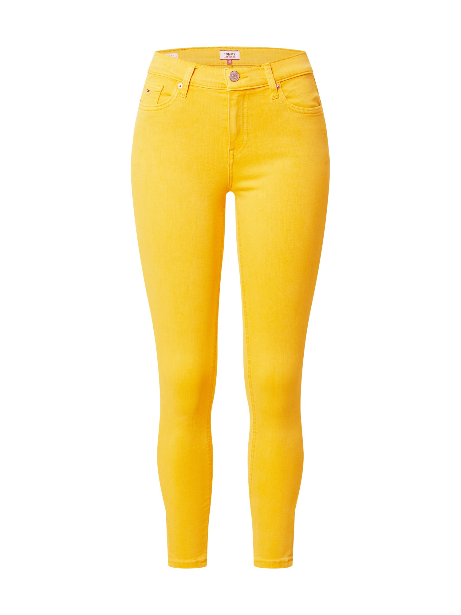 Tommy Jeans Džinsai 'NORA MID RISE SKINNY'  geltona