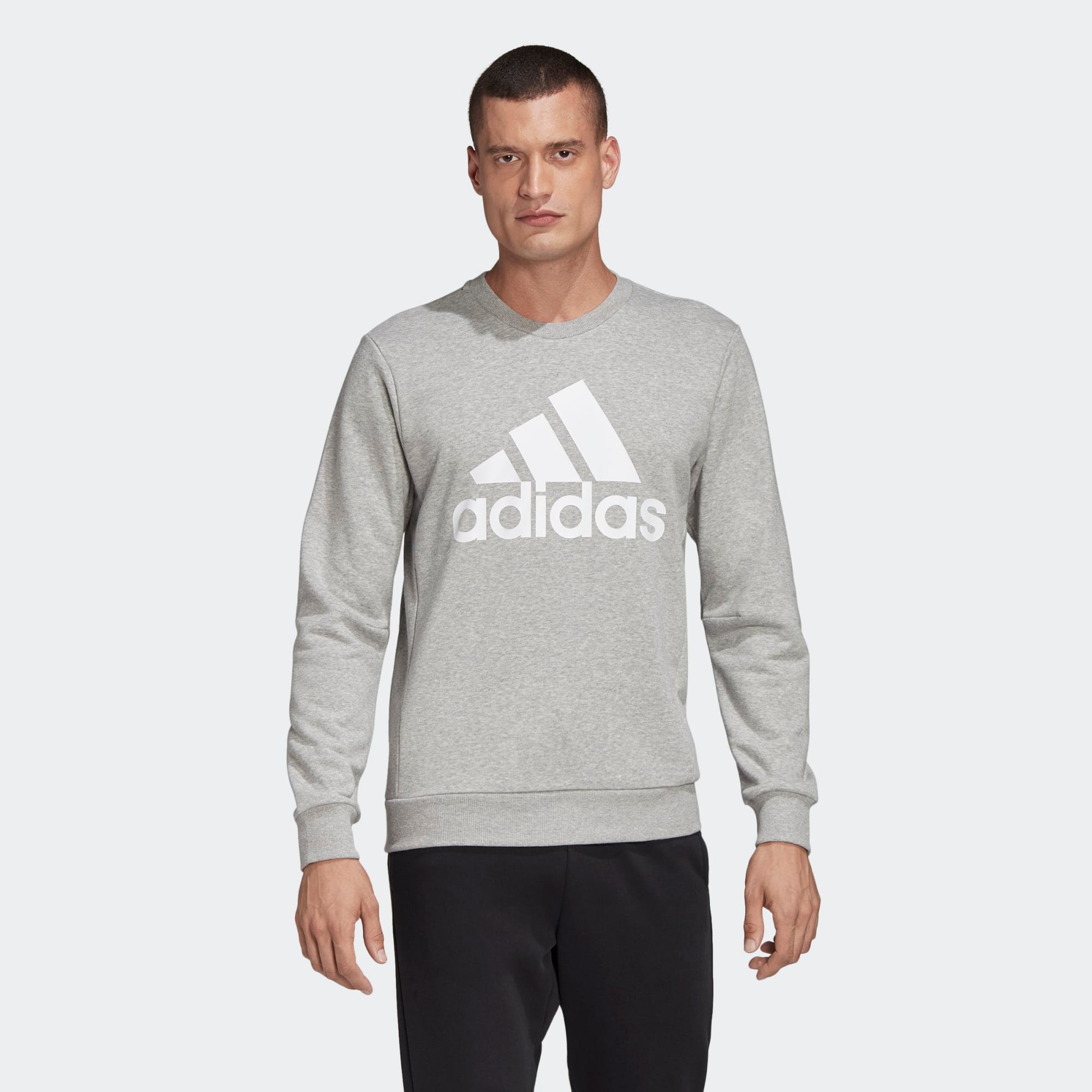 ADIDAS PERFORMANCE Športová mikina sivá melírovaná / biela (obrázok 5)