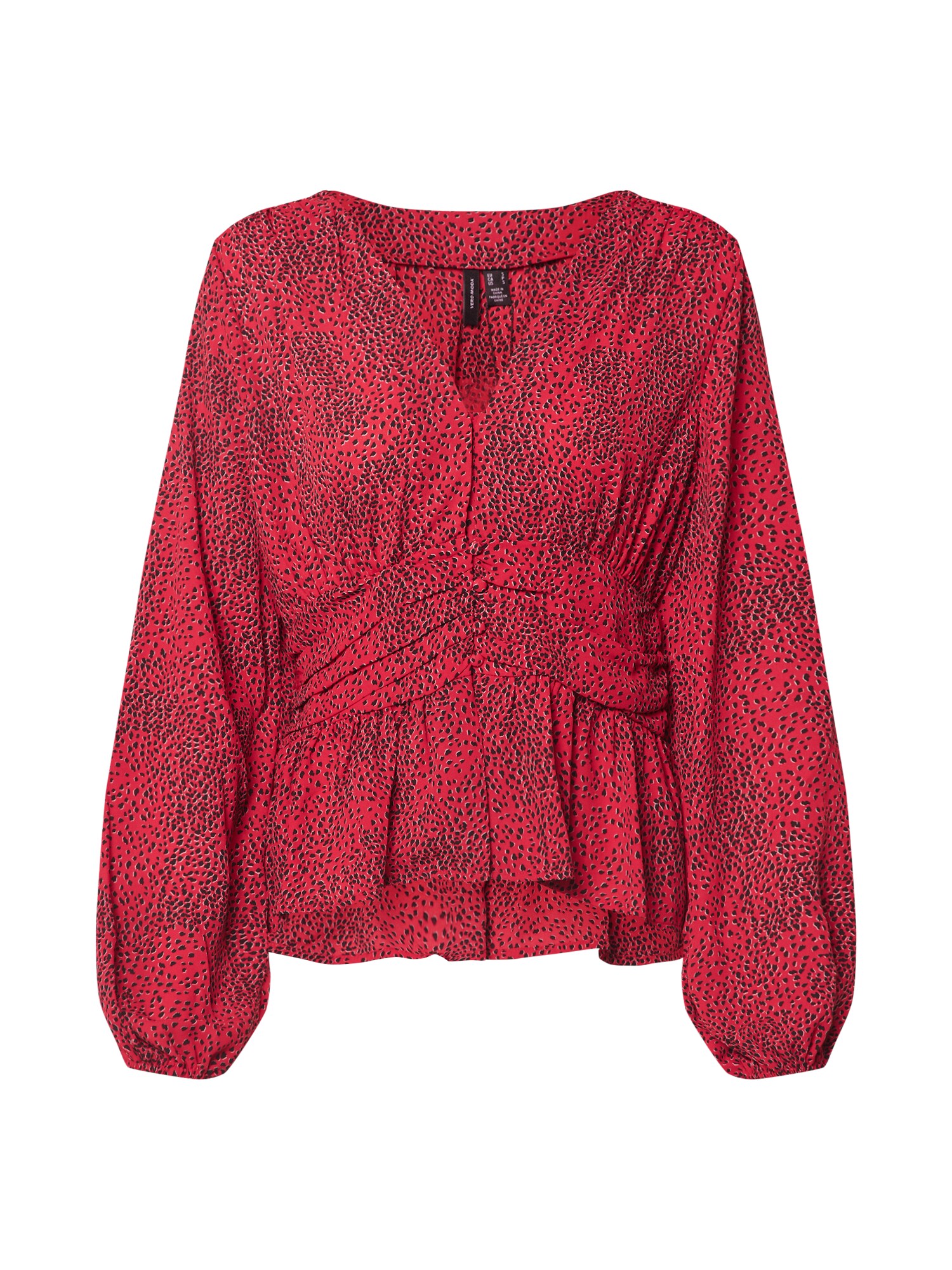 VERO MODA Palaidinė 'CASSIE'  juoda / vyšninė spalva