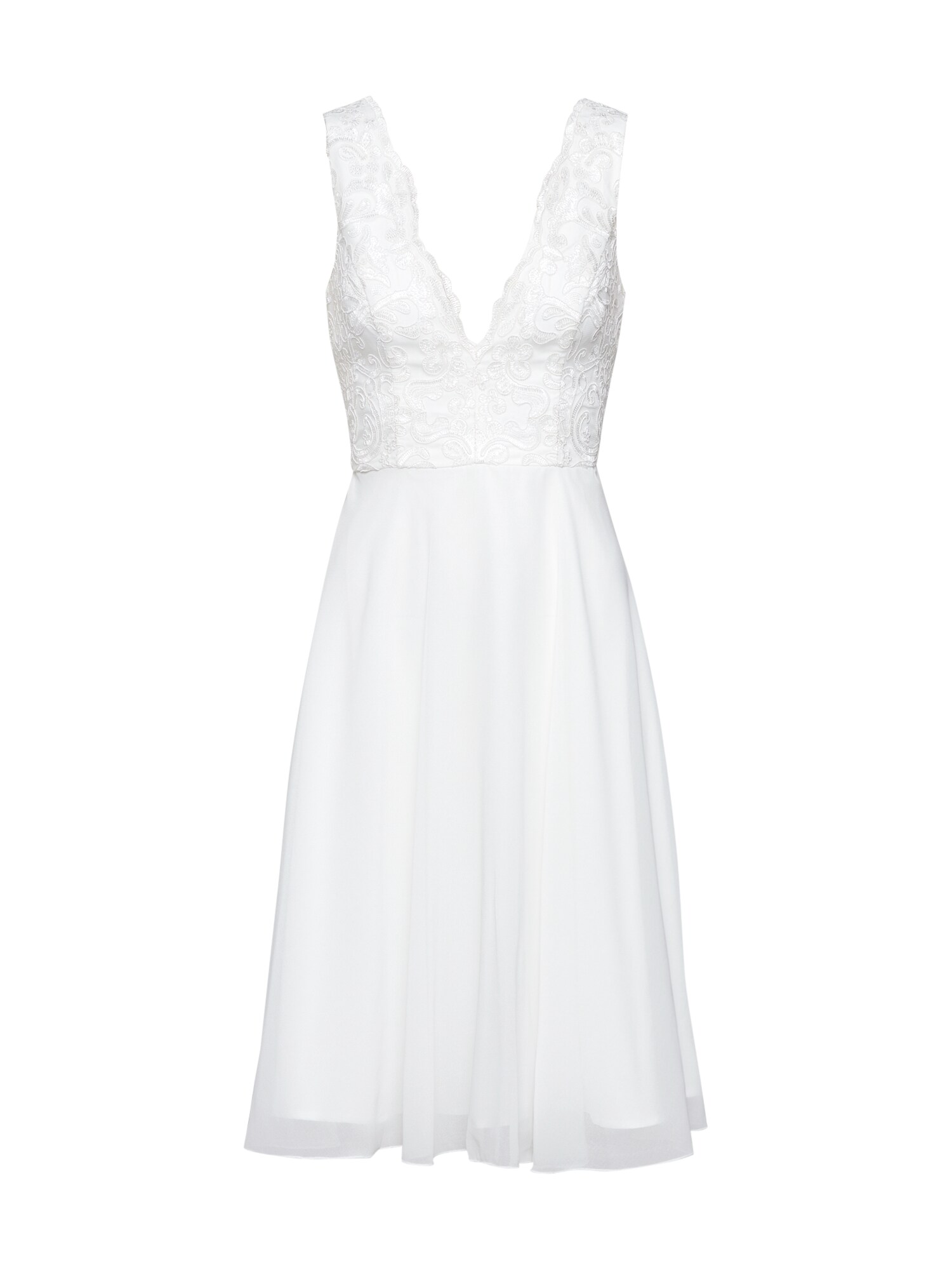 Chi Chi London Kokteilinė suknelė 'CHI CHI HETTIE MIDI DRESS'  balta