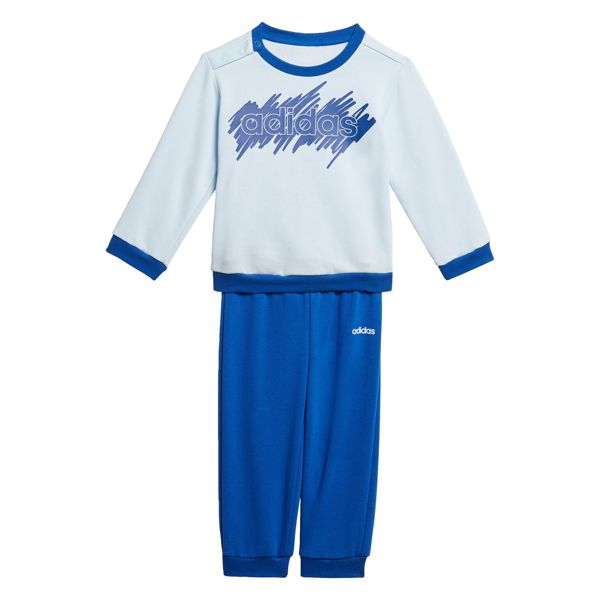 ADIDAS PERFORMANCE Treniruočių kostiumas 'LIN'  mėlyna / balta / šviesiai mėlyna