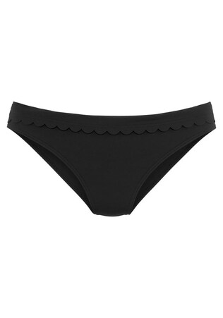 LASCANA, Bikini nadrágok 'Scallop', fekete