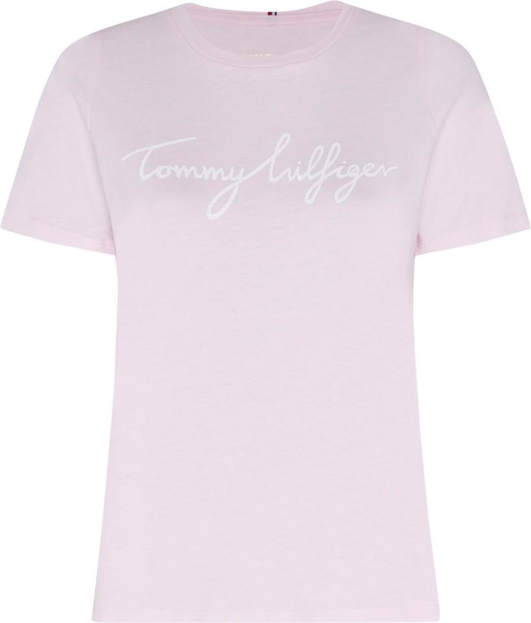 TOMMY HILFIGER Marškinėliai  rožinė / balta