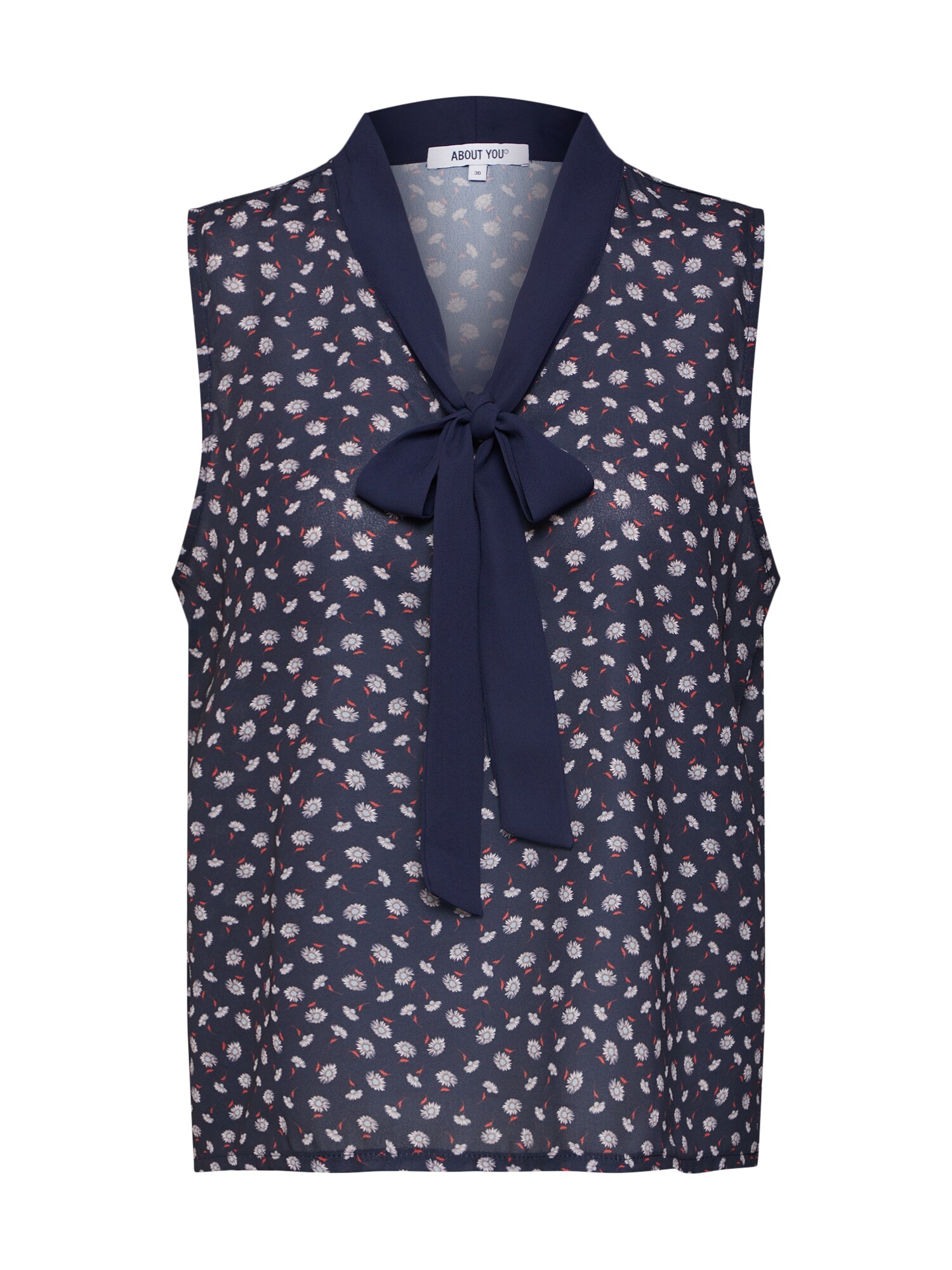 About You Dames Blouse Elfie Navy Wit about you kopen in de aanbieding